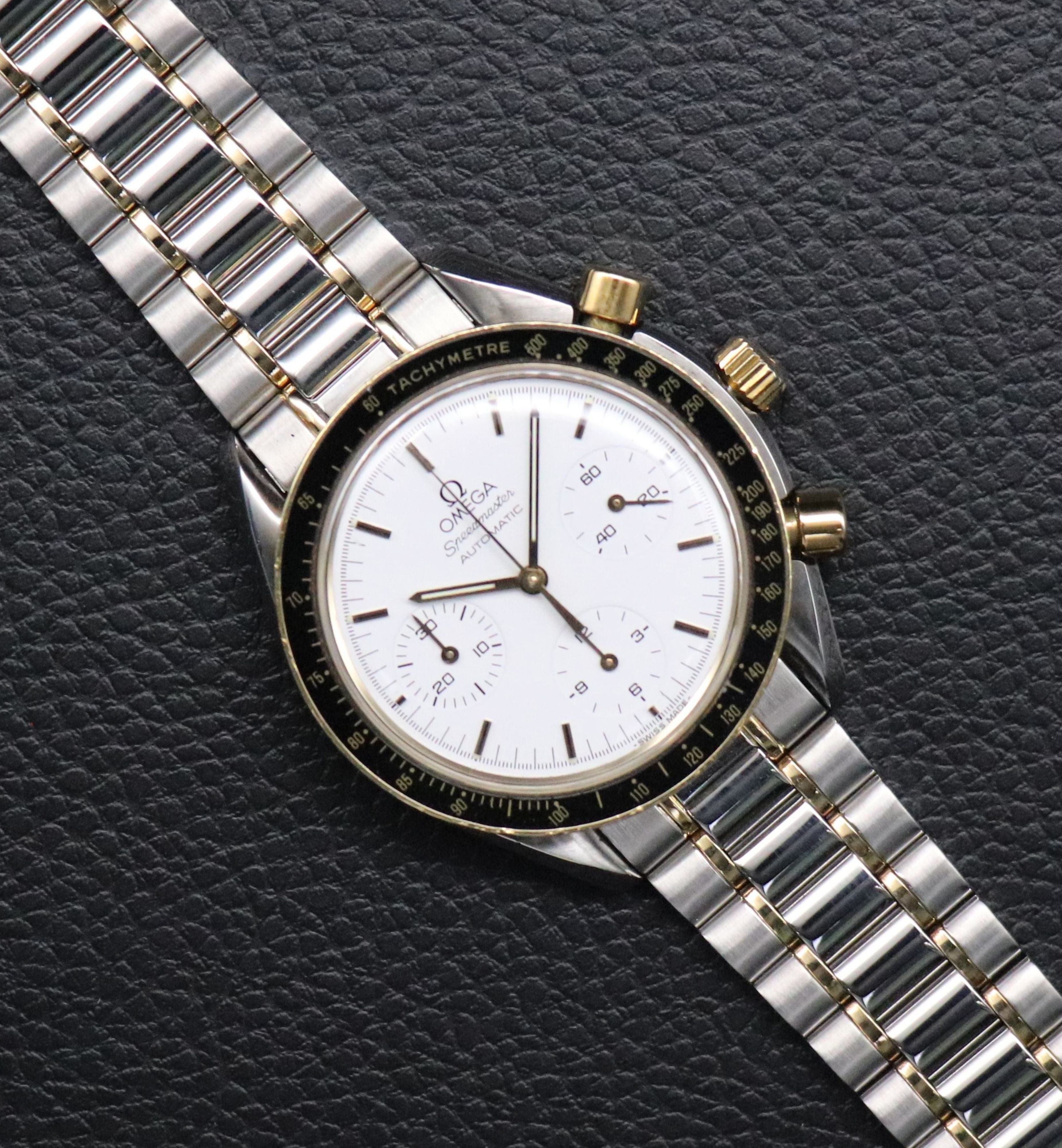 Omega Speedmaster Reduced 3310.20 Albino Gold 1994 Papers