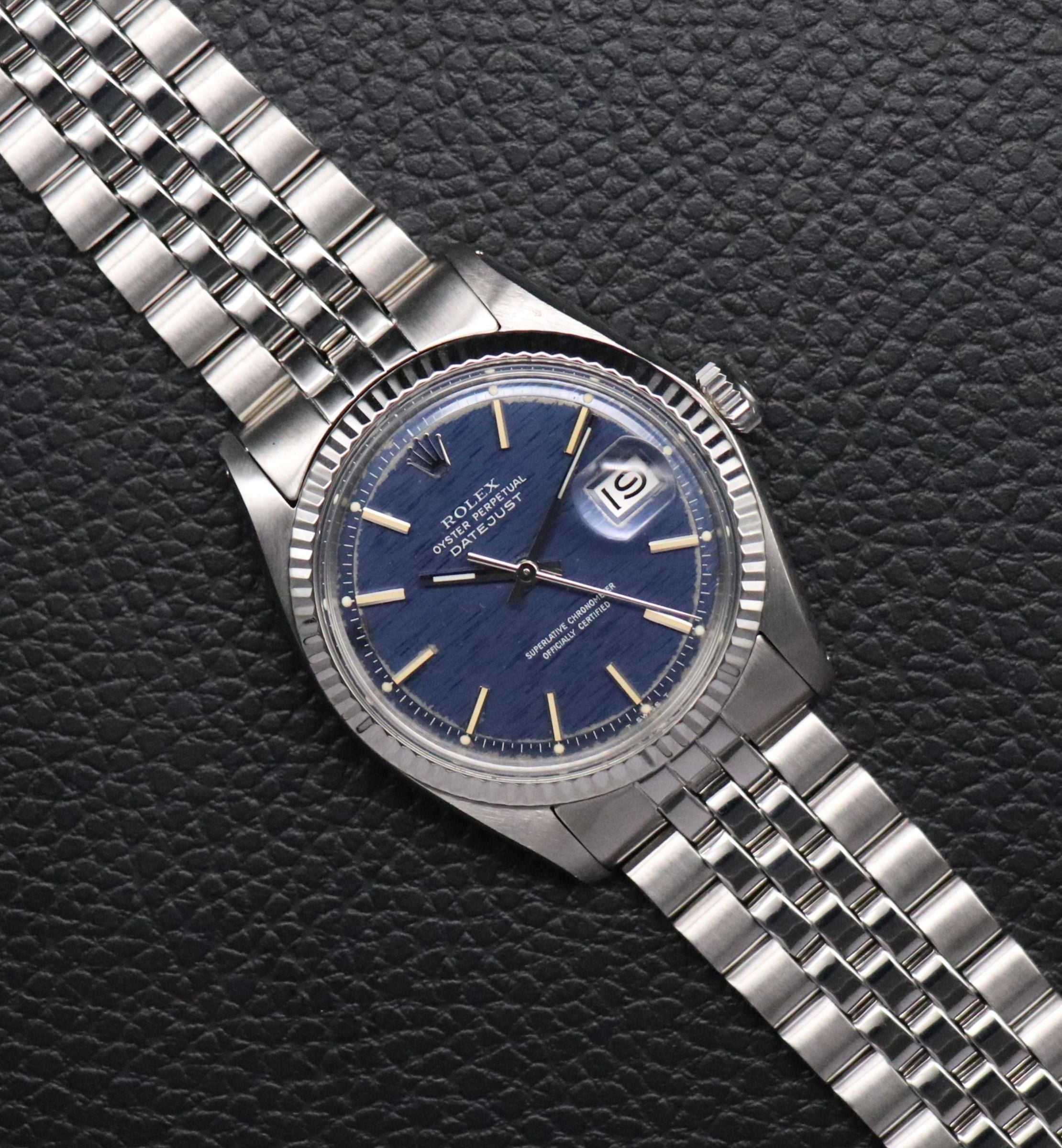 Rolex Datejust 1601 Blue Dial 1970