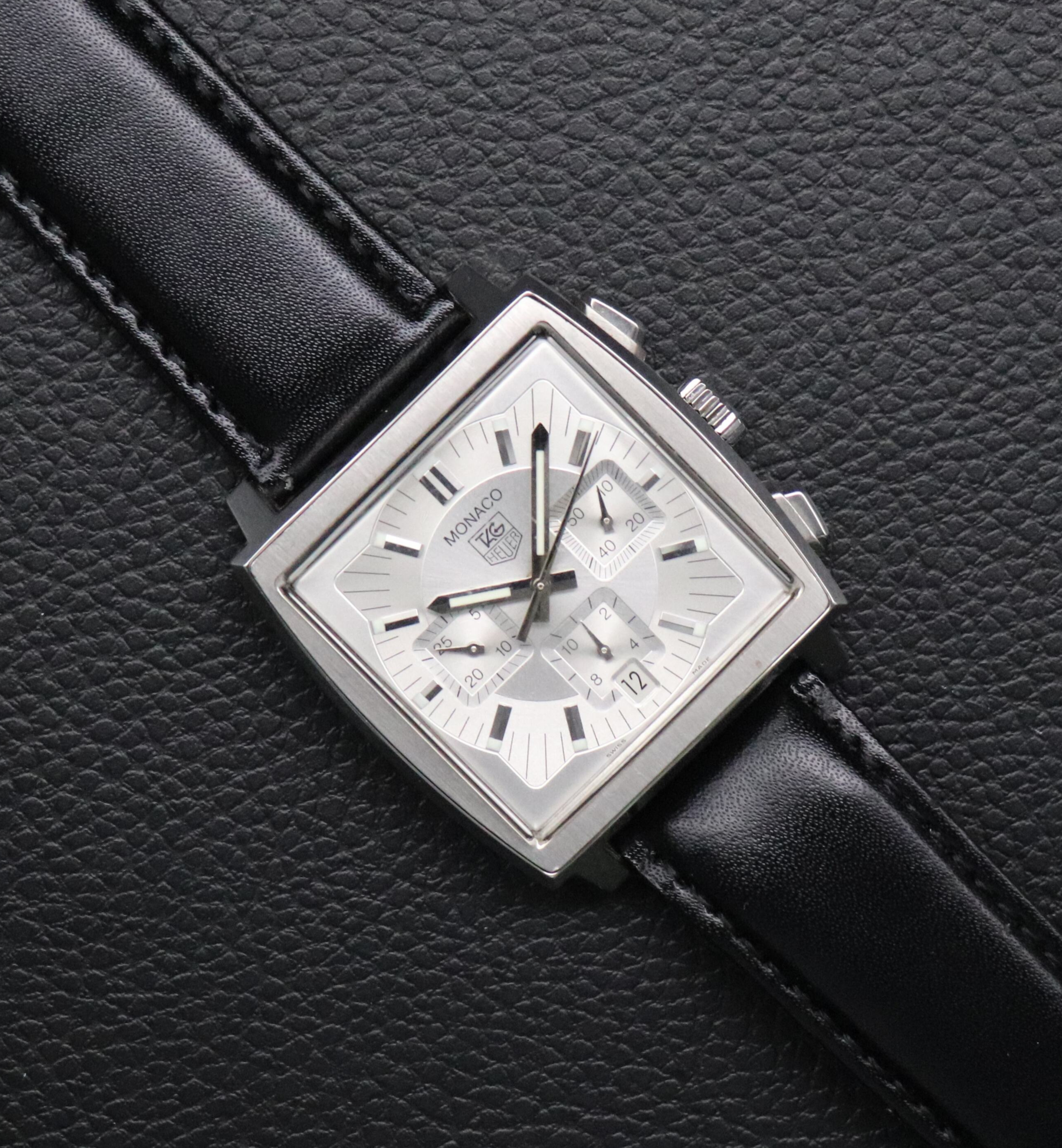 Tag Heuer Monaco CW2112 Silver Dial 2012