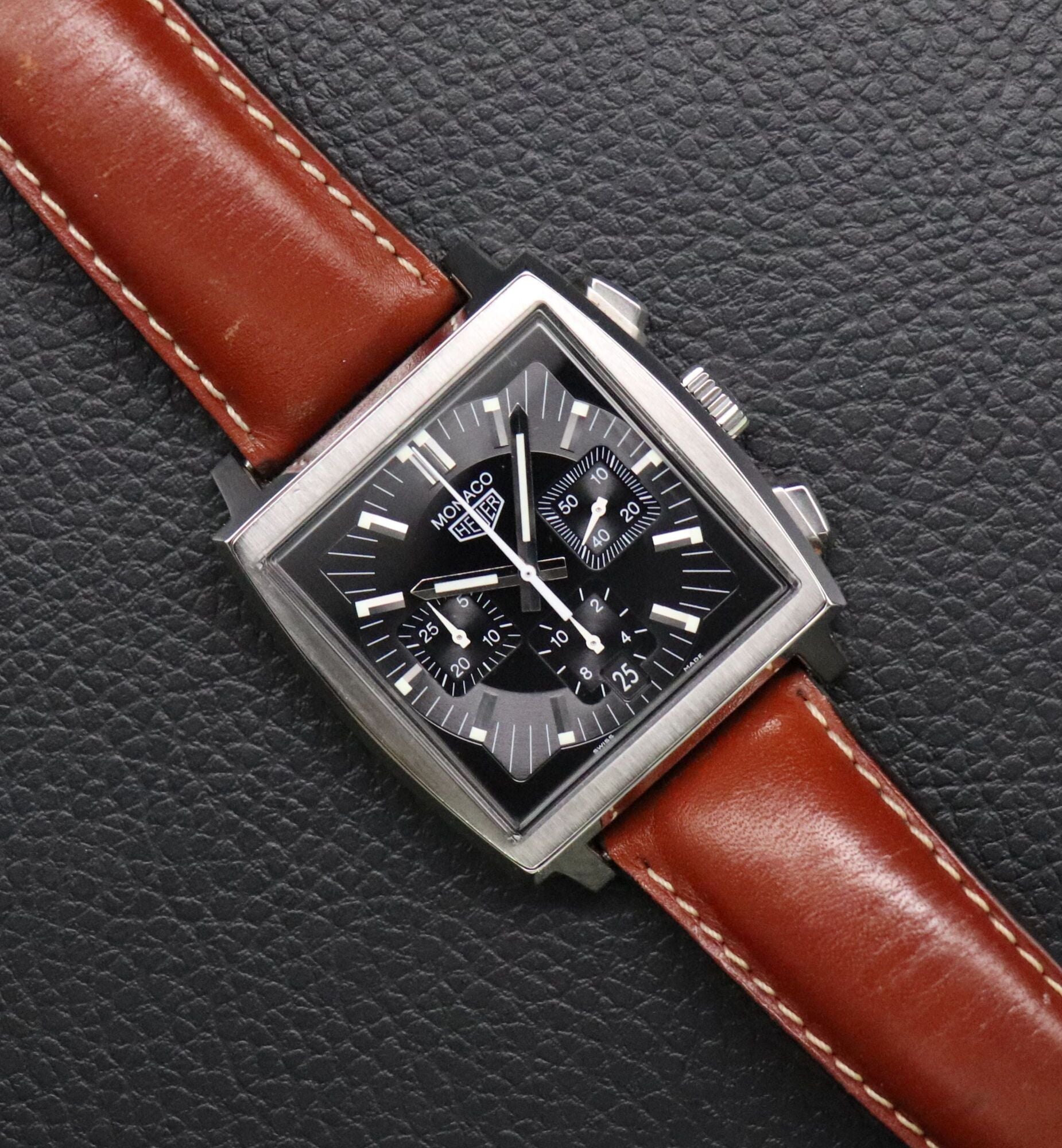 Tag Heuer Monaco CS2111 Black Dial 2000