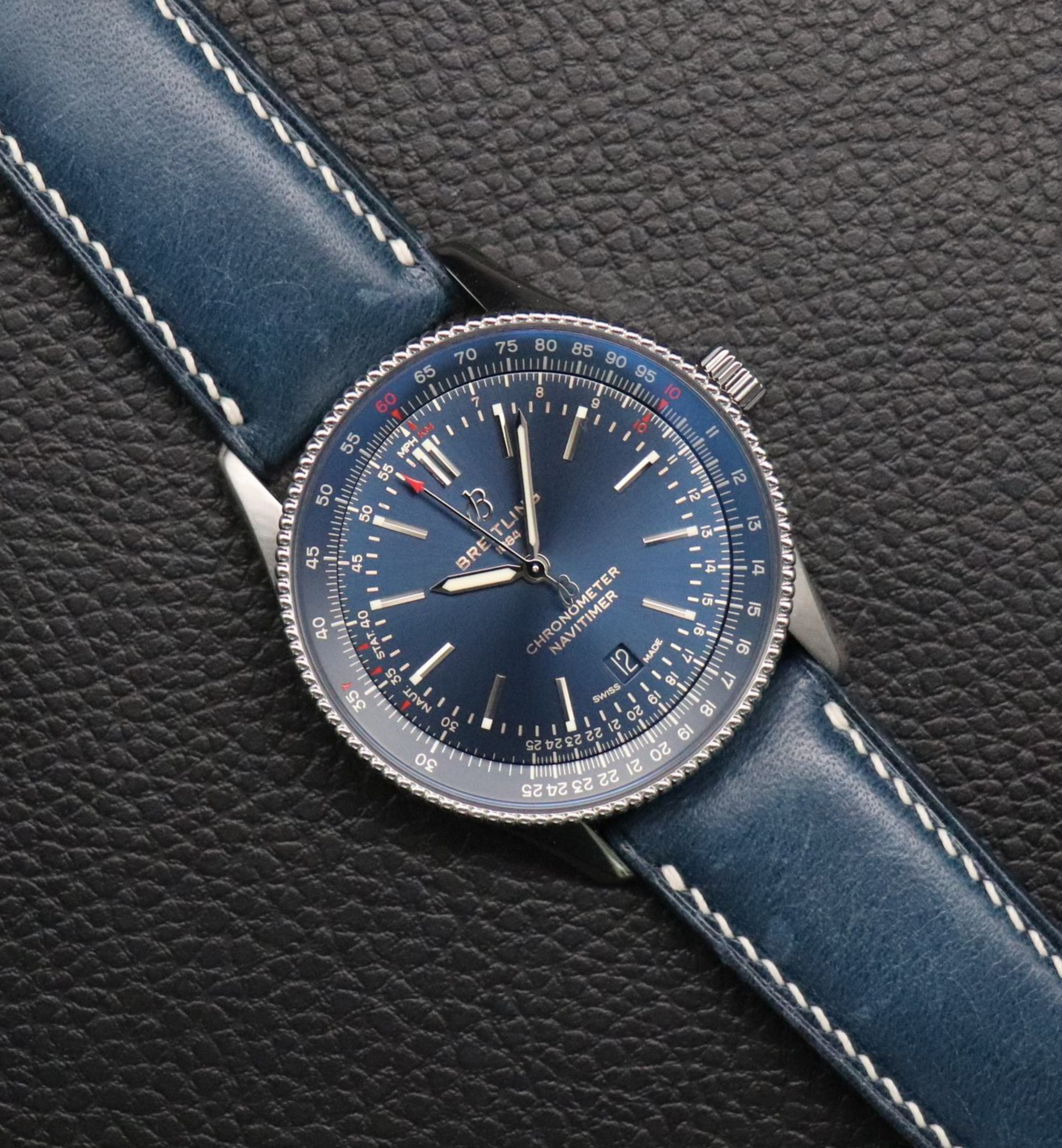 Breitling Navitimer 41 Blue A17326 Papers 2021