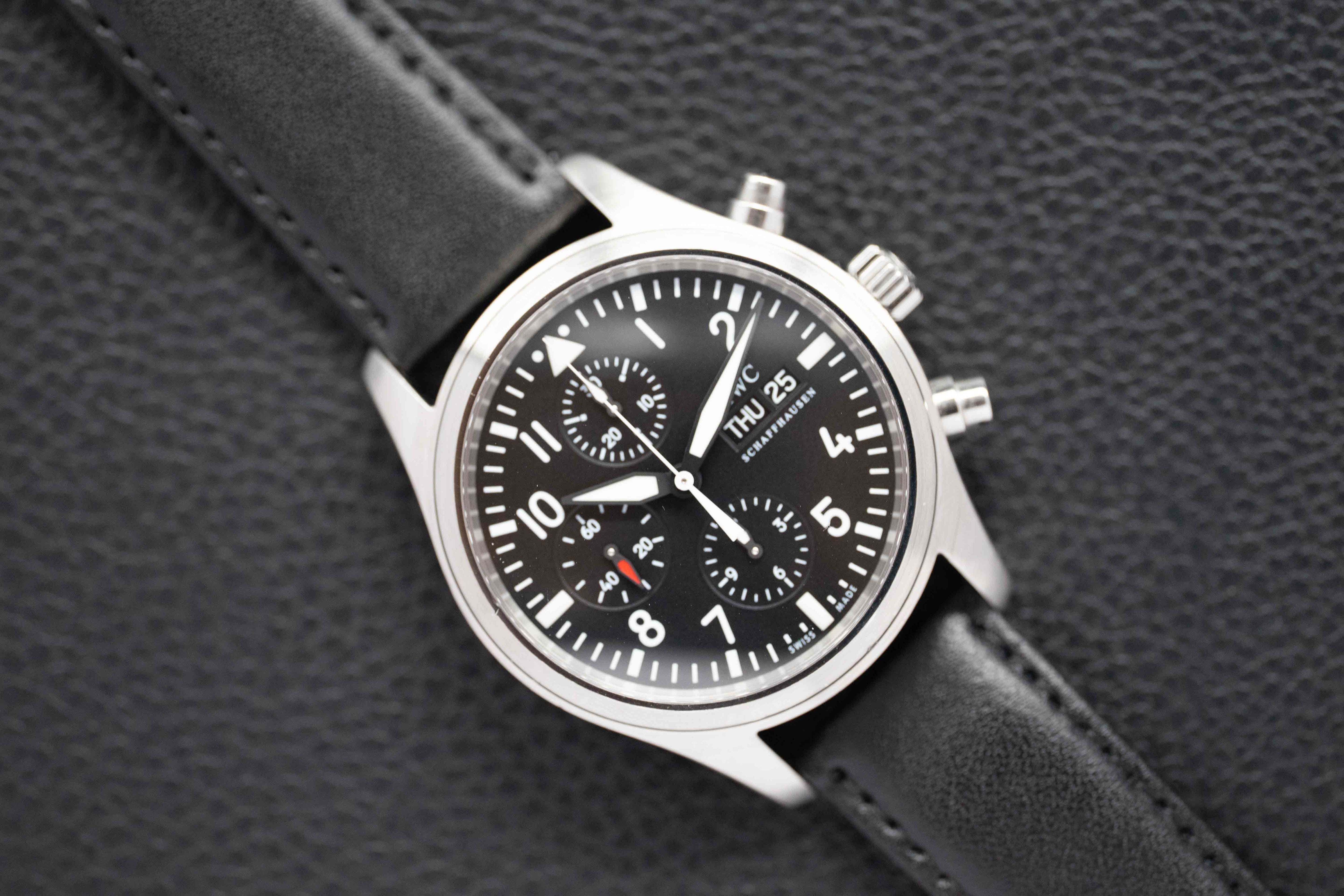 IWC Fliegeruhr Chronograph IW371701 Black Dial 2011