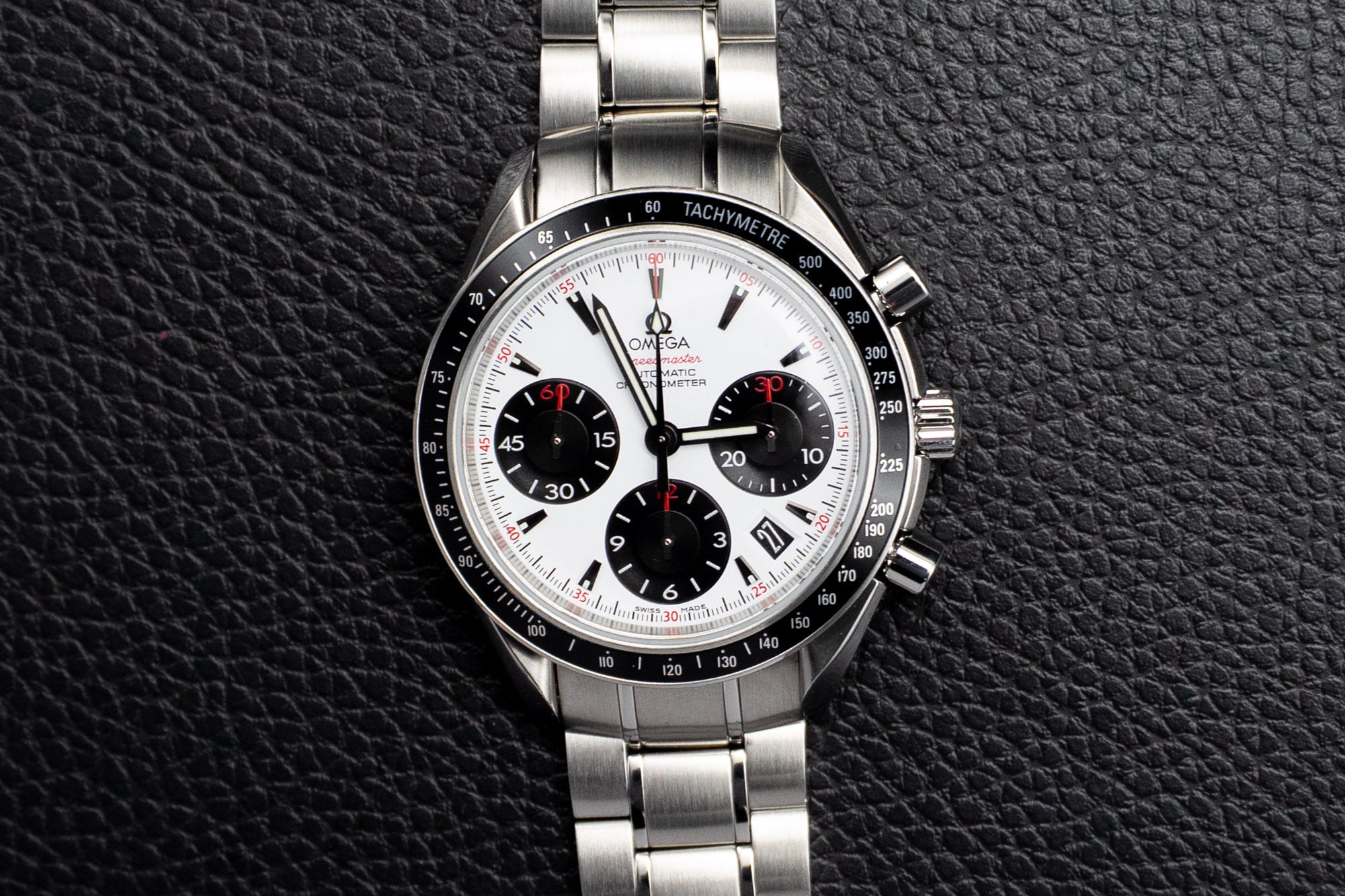 Omega Speedmaster Date 323.30.40.40.04.001 Albino Fullset 2013 Box+Paper