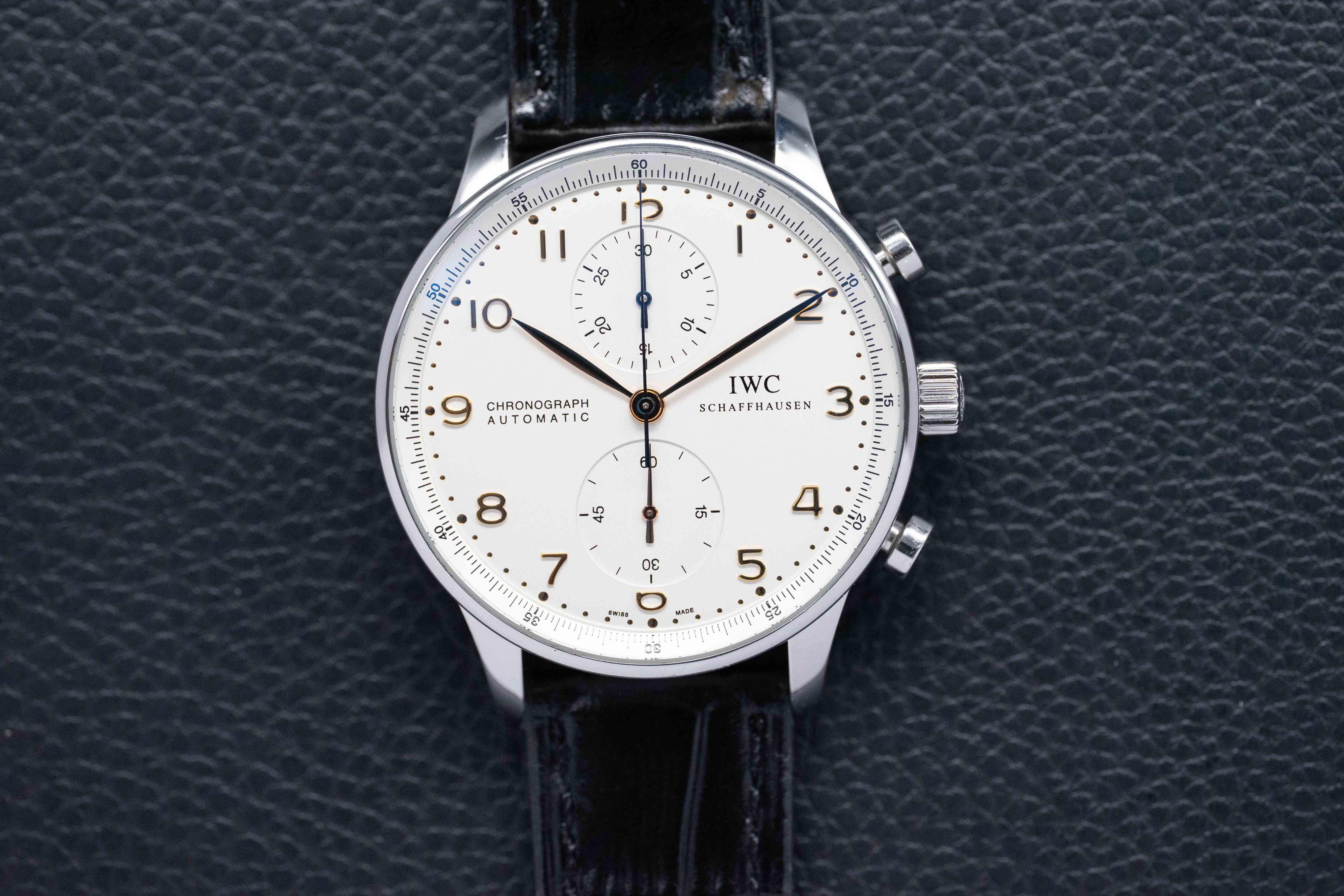 IWC Portugieser Chronograph IW371401 White Dial 2008