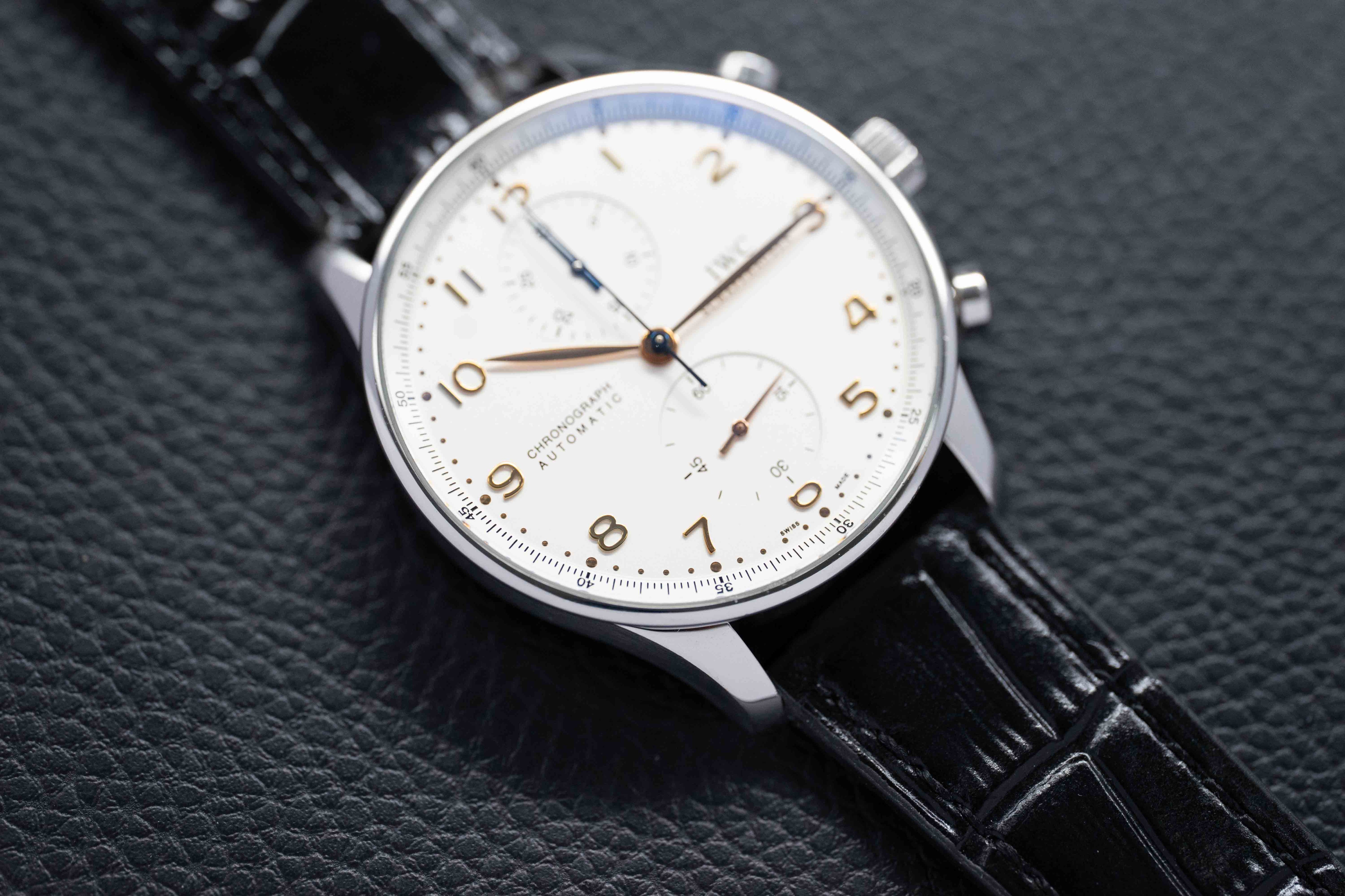 IWC Portugieser Chronograph IW371401 White Dial 2008