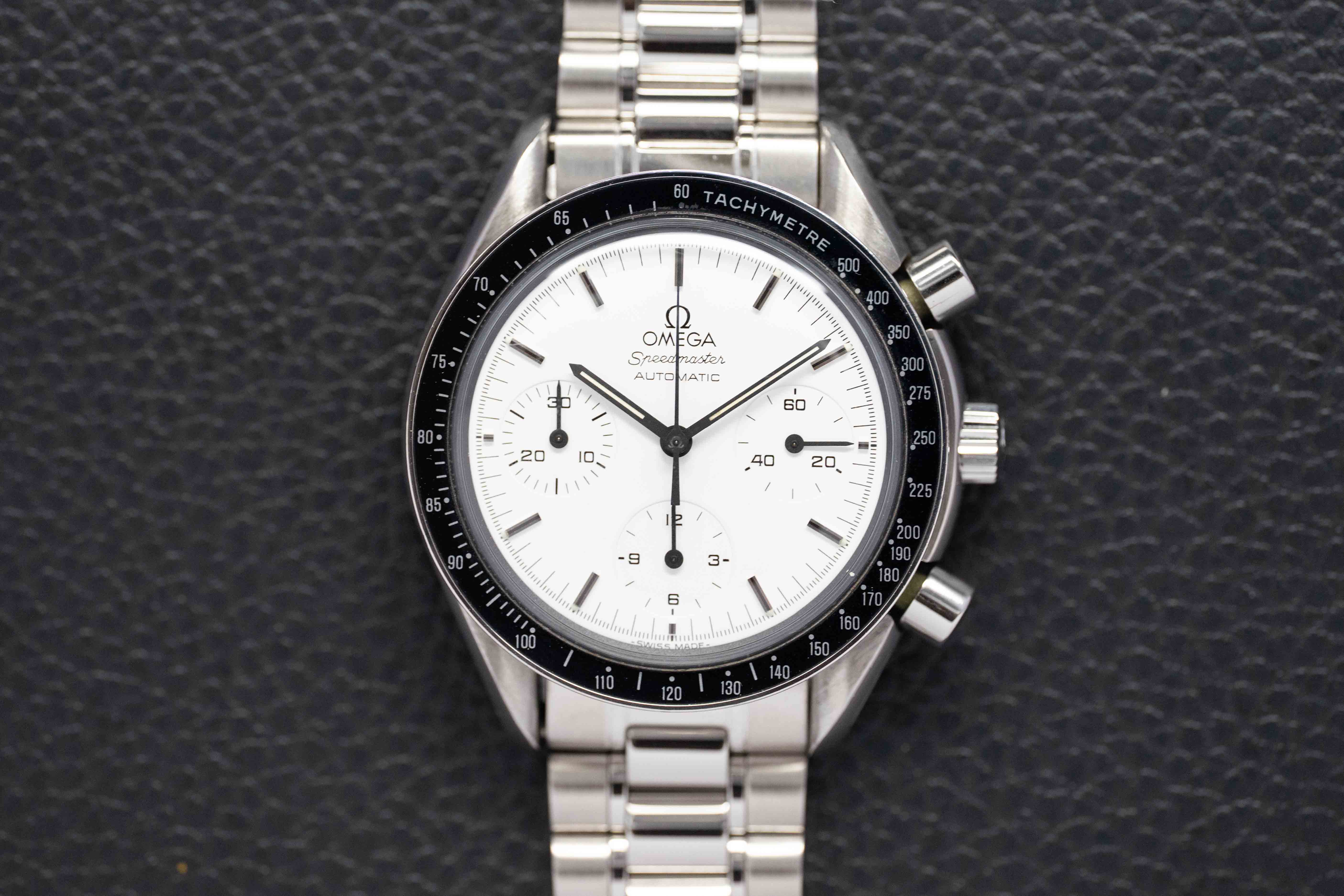 Omega Speedmaster Reduced 3510.20 Albino White Dial 1990 Papers