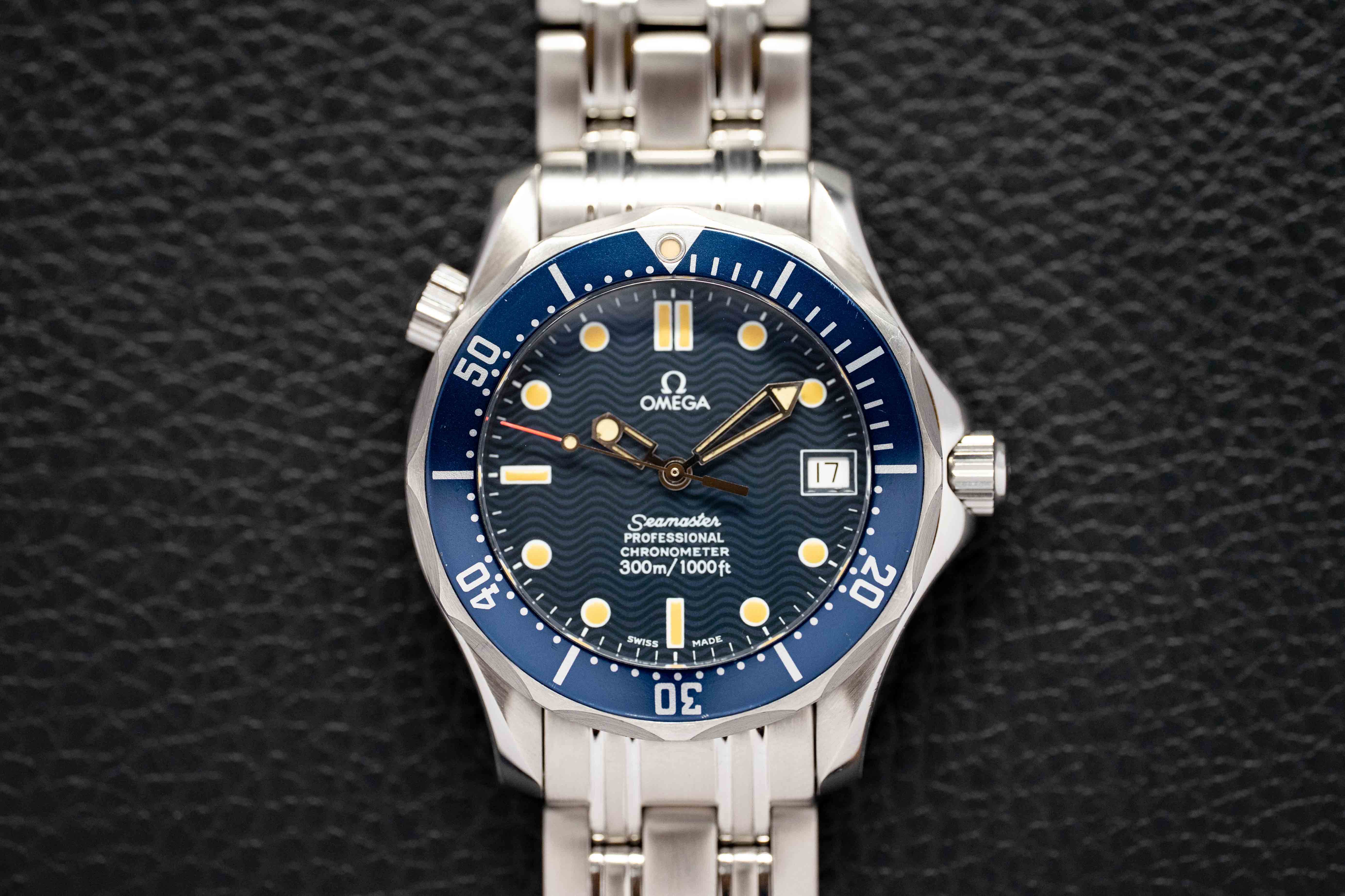 Omega Seamaster 300 2551.80 Blue Dial 1994 Papers