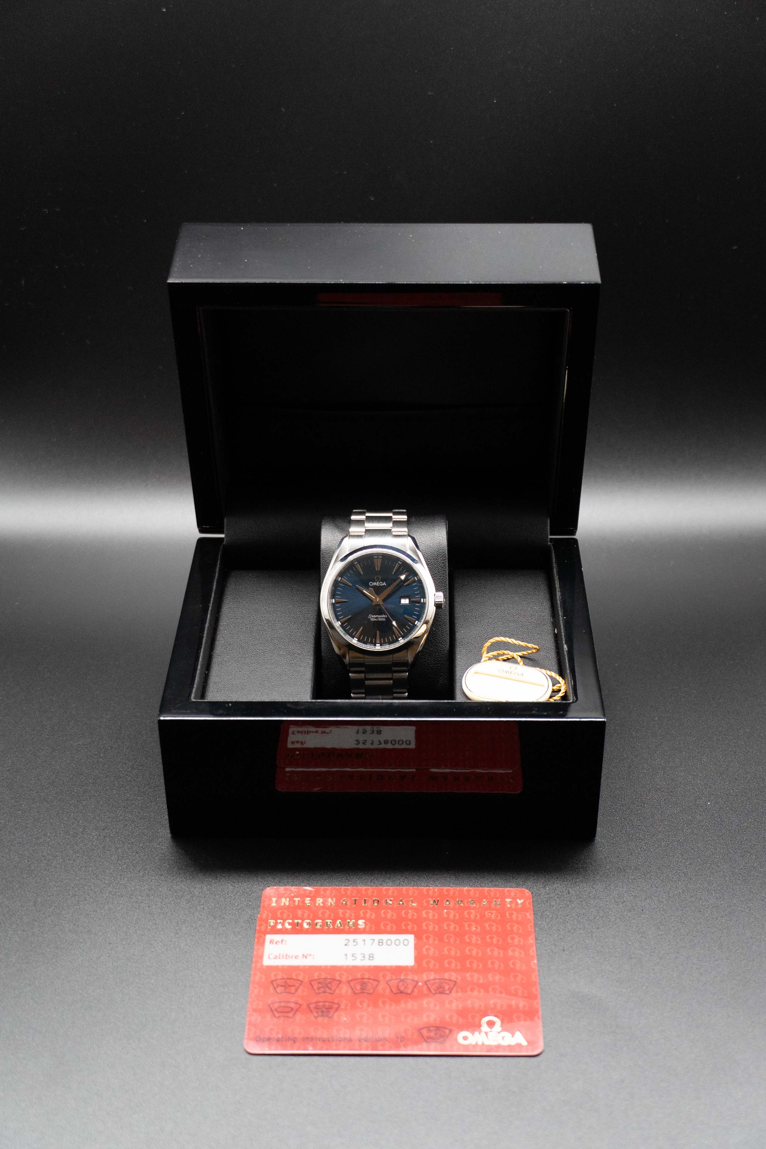 Omega Seamaster Aqua Terra 2517.80 Blue 2009 Papers