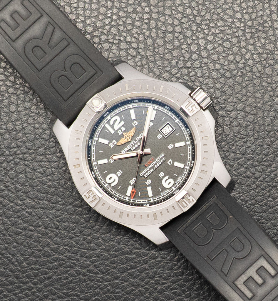 Breitling Colt A74388 Black Dial Fullset 2015 Box+Papers