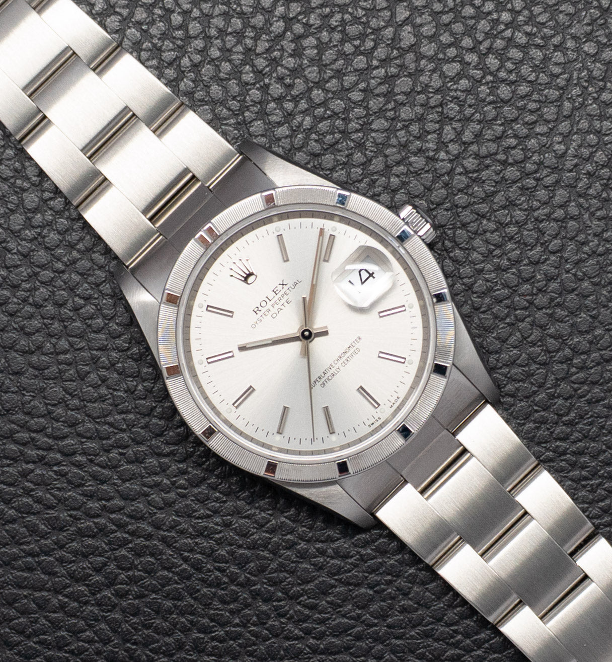 Rolex Date 15210 Silver Dial 2001