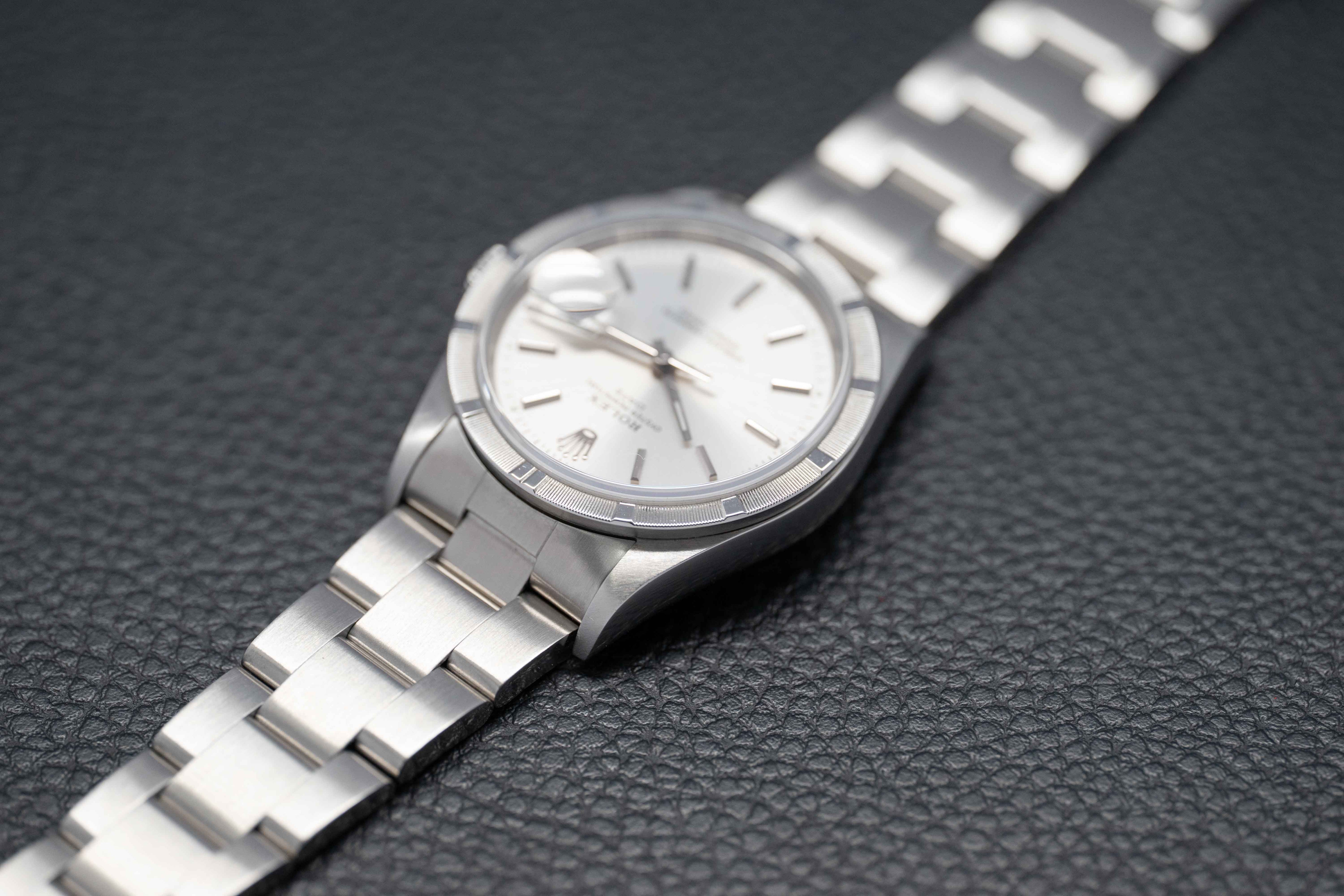 Rolex Date 15210 Silver Dial 2001
