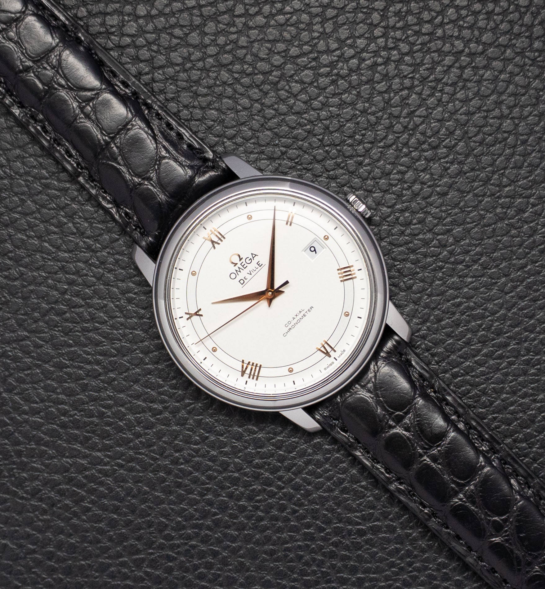 Omega De Ville Prestige 424.13.40.20.02.002 Silver Dial 2010