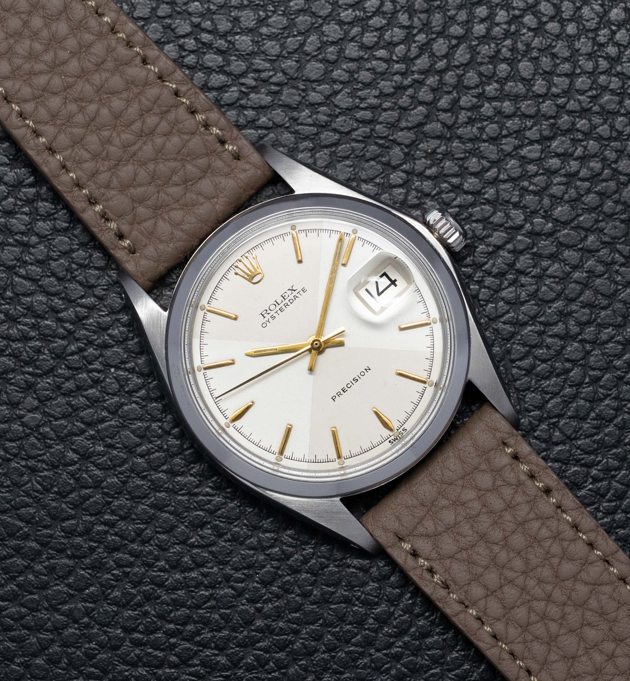 Rolex Oysterdate 6694 Silver Dial 1969