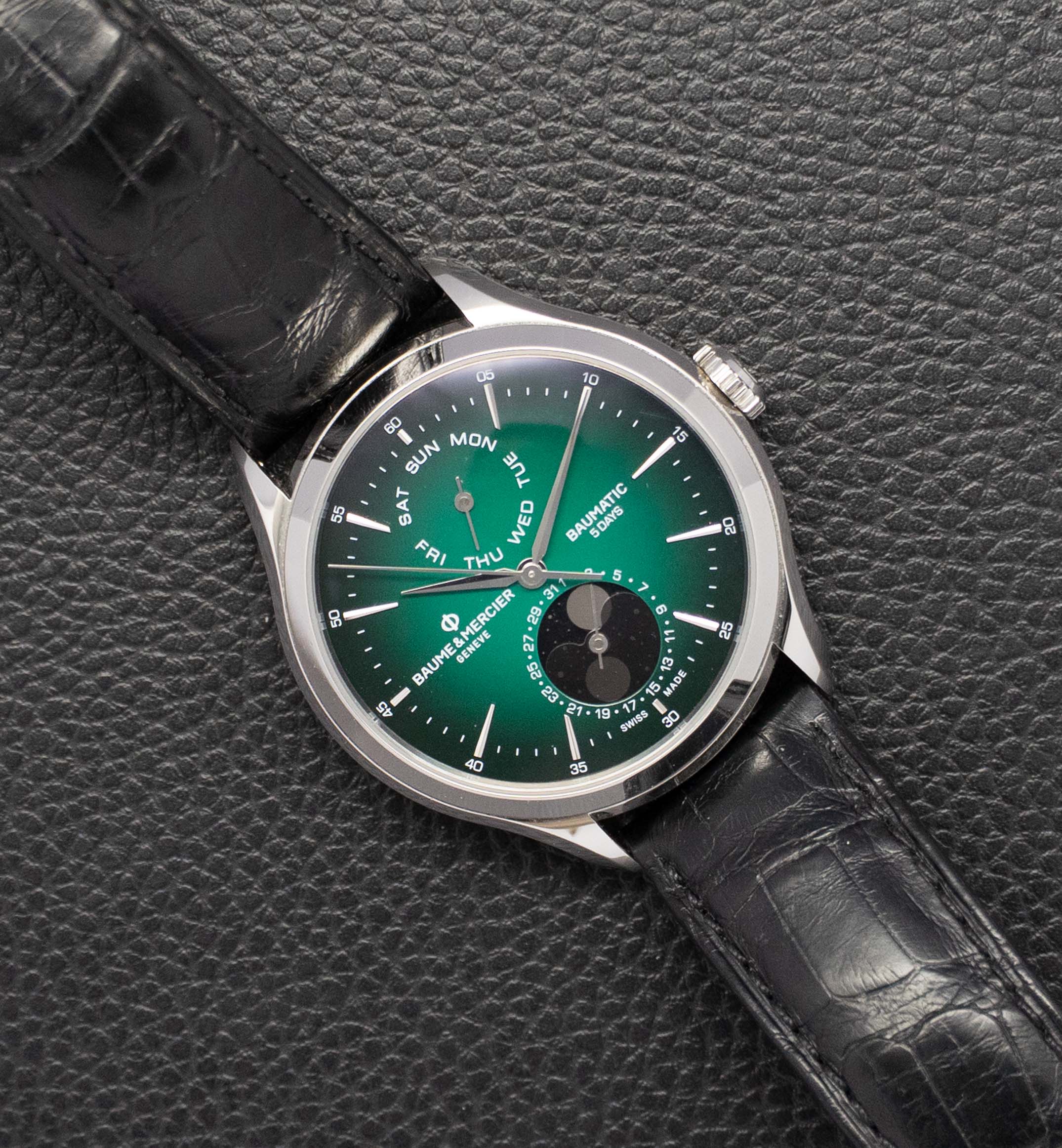 Baume & Mercier Clifton Baumatic MOA10654 Green Fullset 2023 Box+Papers