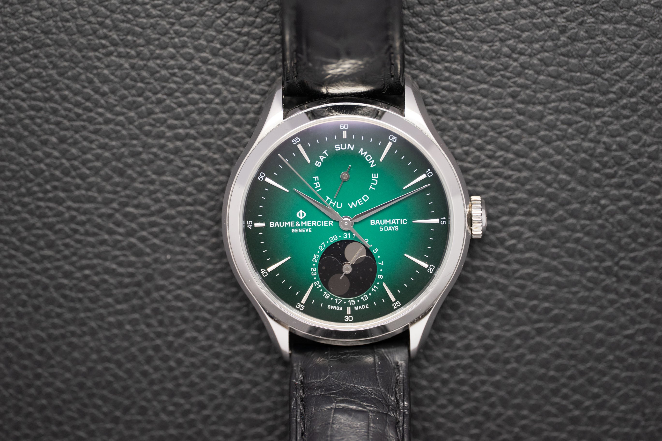 Baume & Mercier Clifton Baumatic MOA10654 Green Fullset 2023 Box+Papers