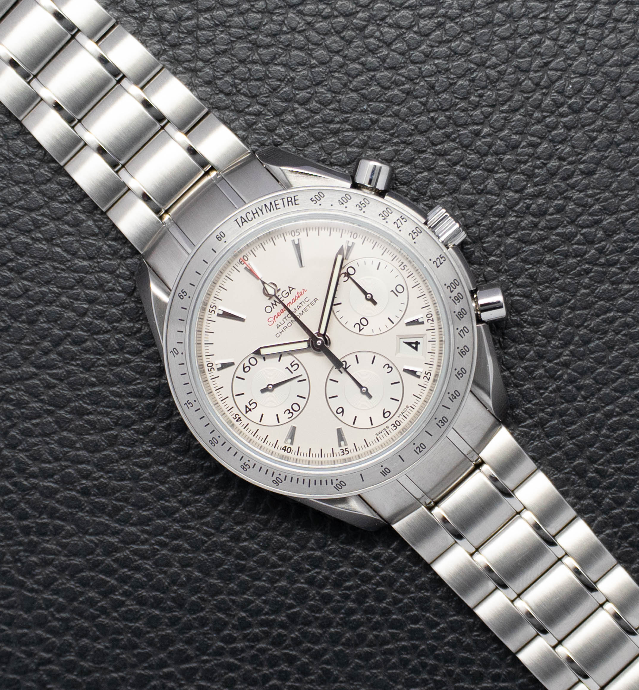 Omega Speedmaster Date 323.10.40.40.02.001 White Dial 2014