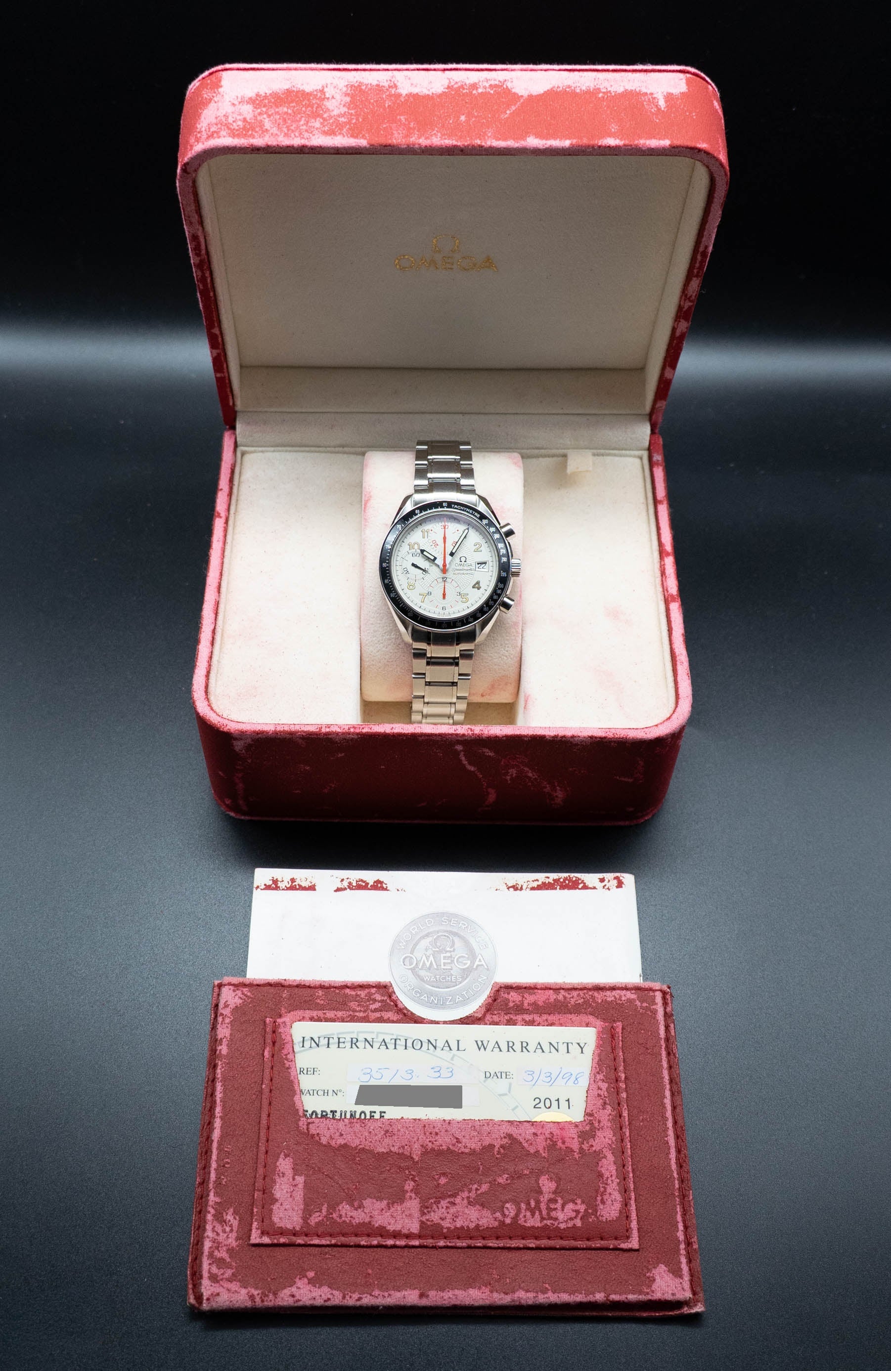 Omega Speedmaster Date 3513.33 Fullset 1998 Box+Papers