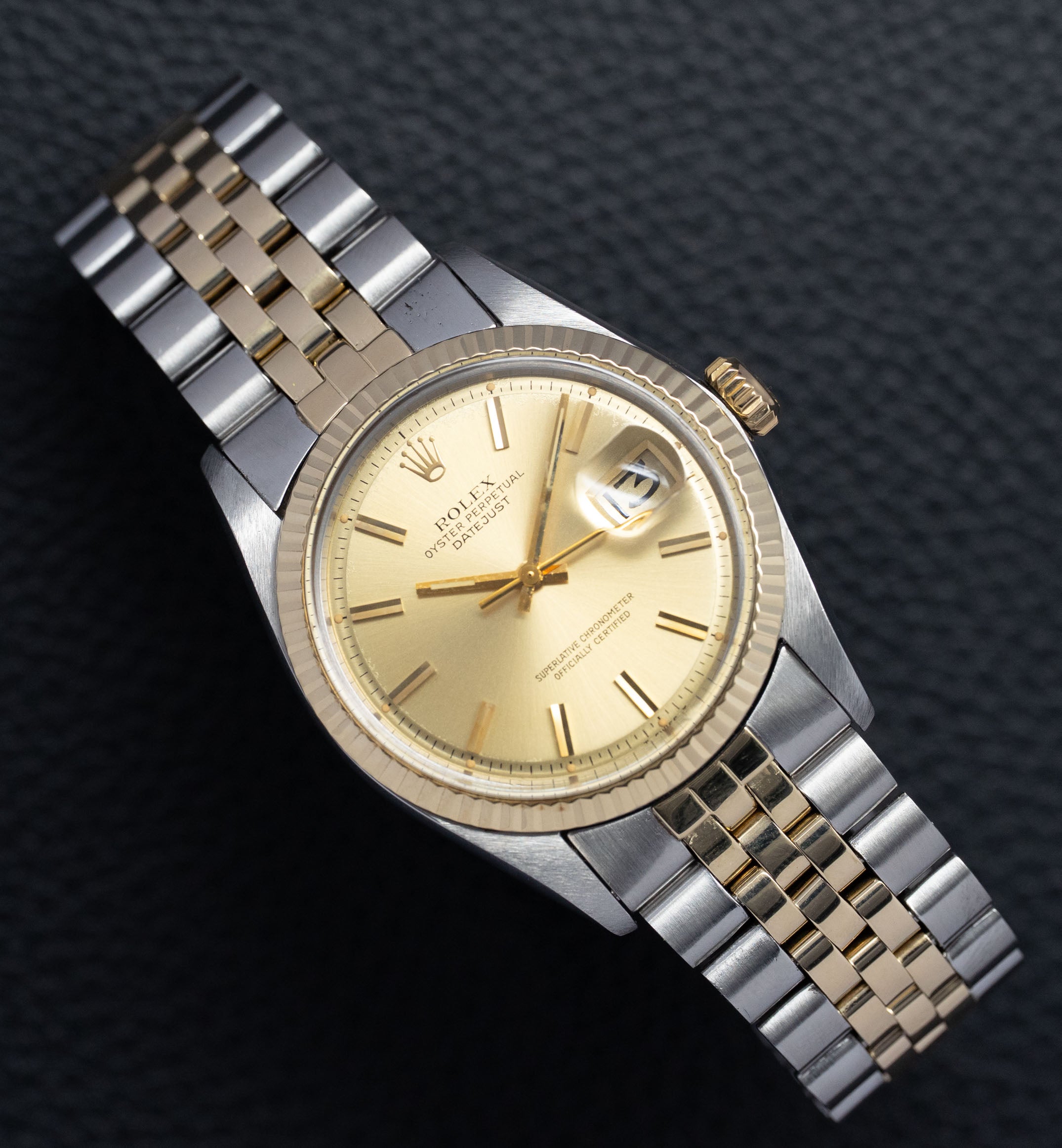 Rolex Datejust 1601 Champagne Dial 1975 Box