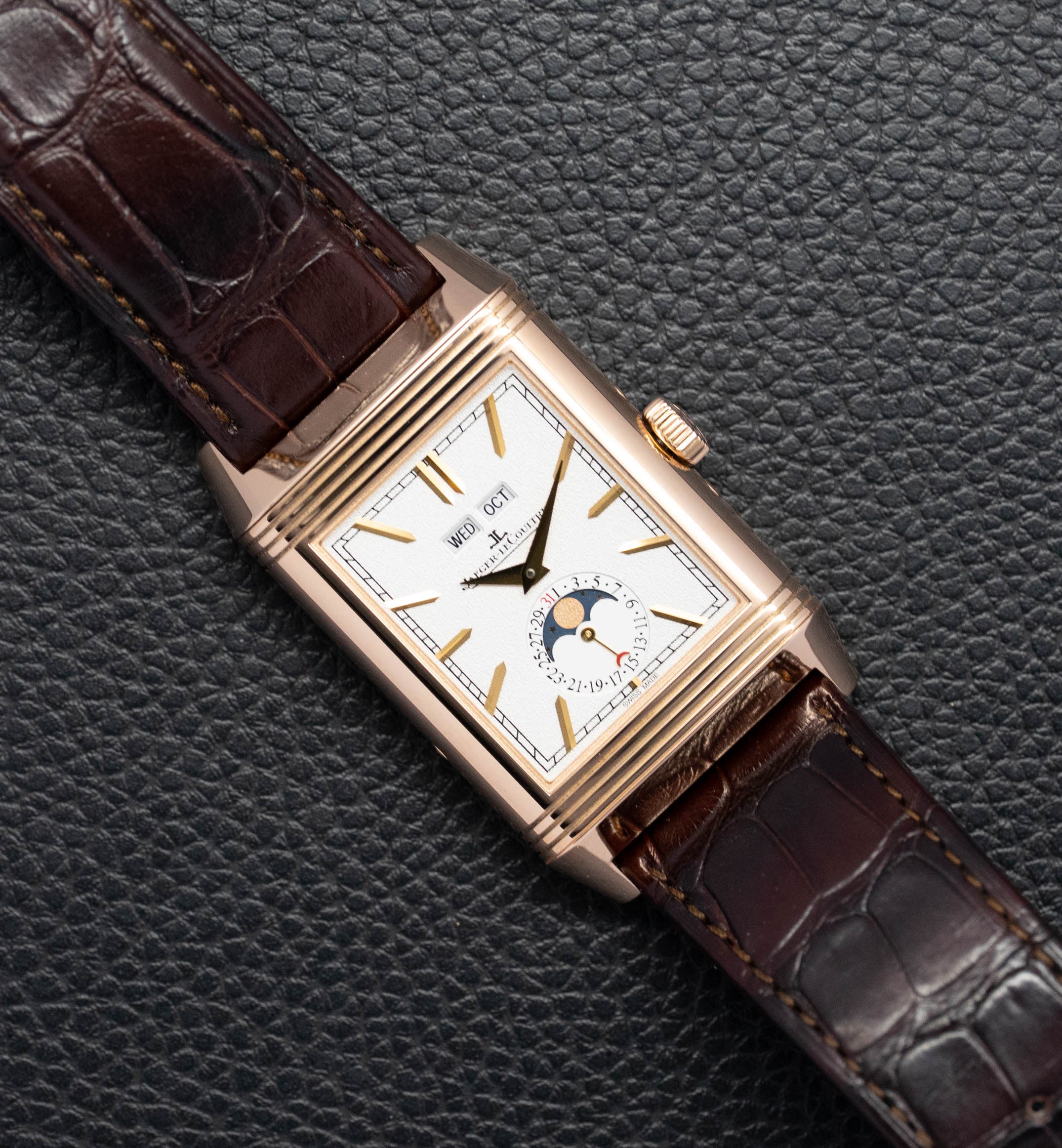 Jaeger-LeCoultre Reverso Tribute Calendar Moonphase Q3912420/216.2.D3 Fullset 2020 Box+Papers