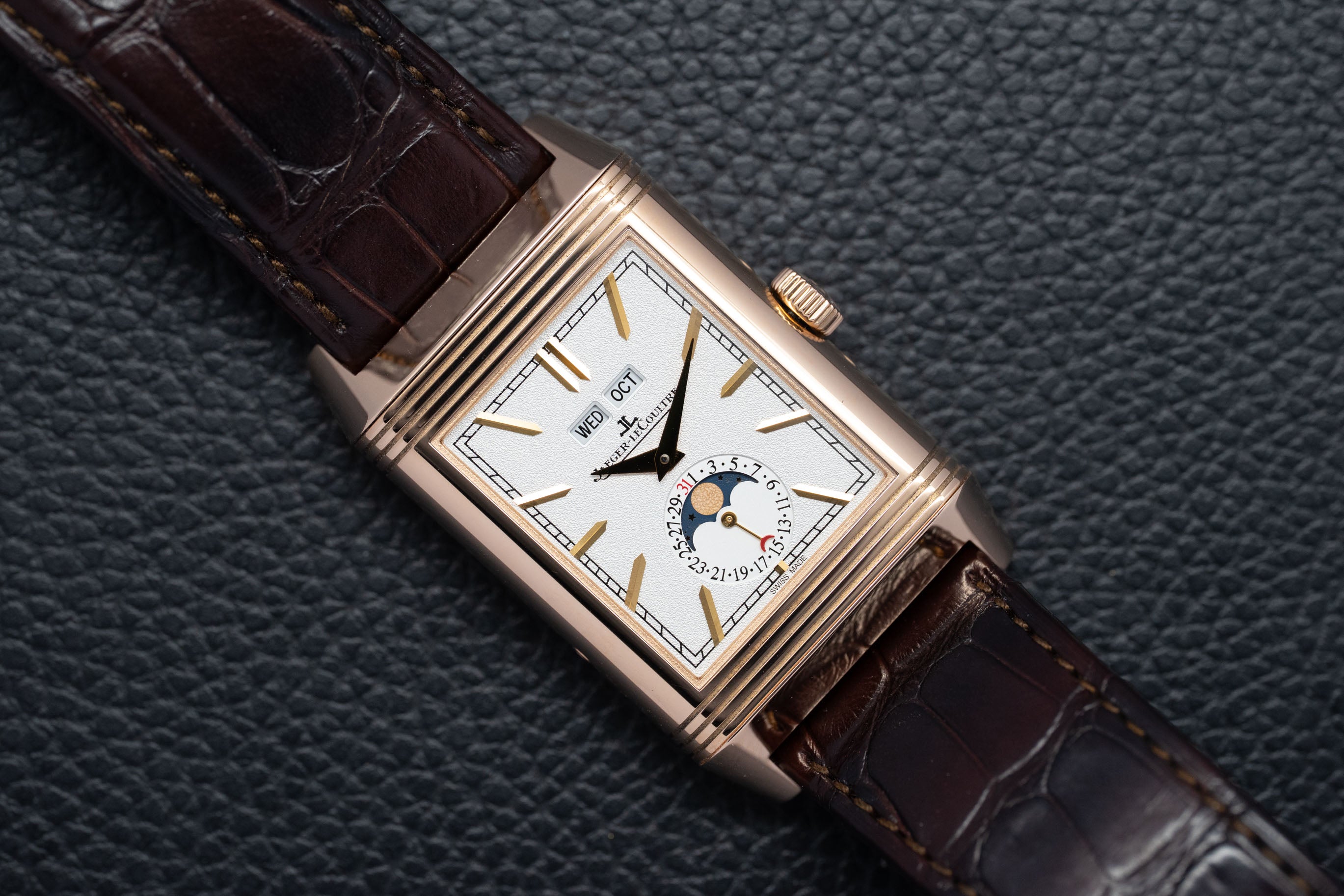 Jaeger-LeCoultre Reverso Tribute Calendar Moonphase Q3912420/216.2.D3 Fullset 2020 Box+Papers