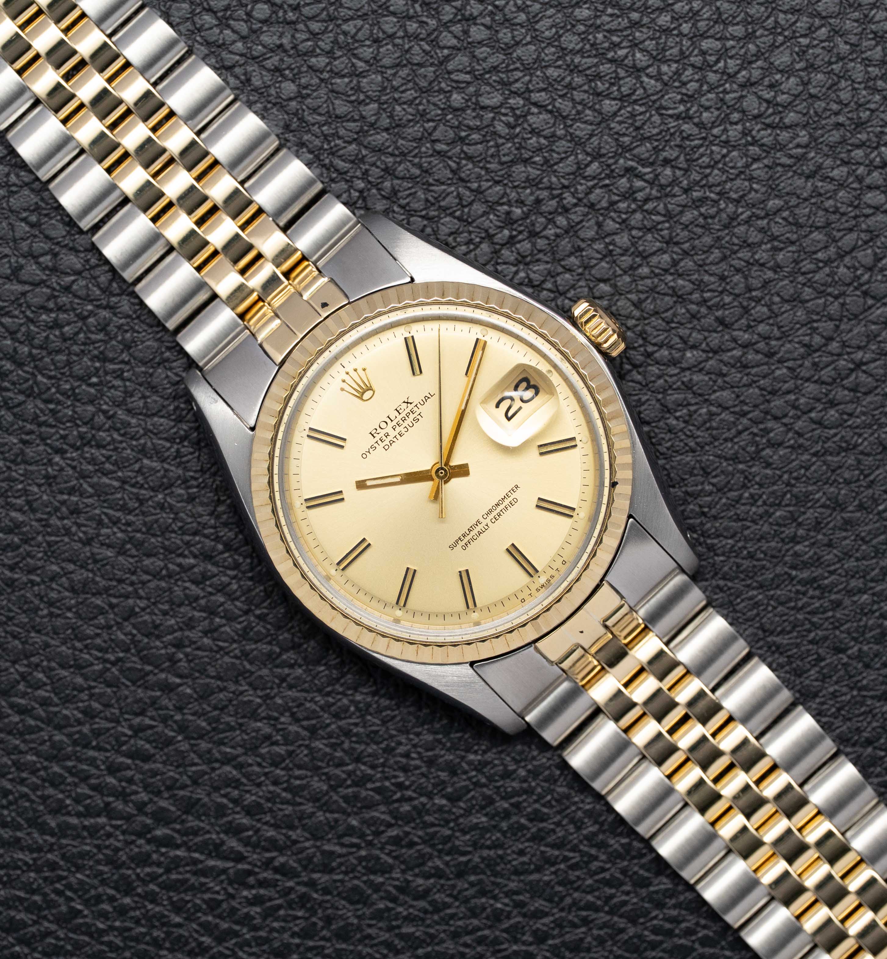 Rolex Datejust 1601 Gold Dial 1972