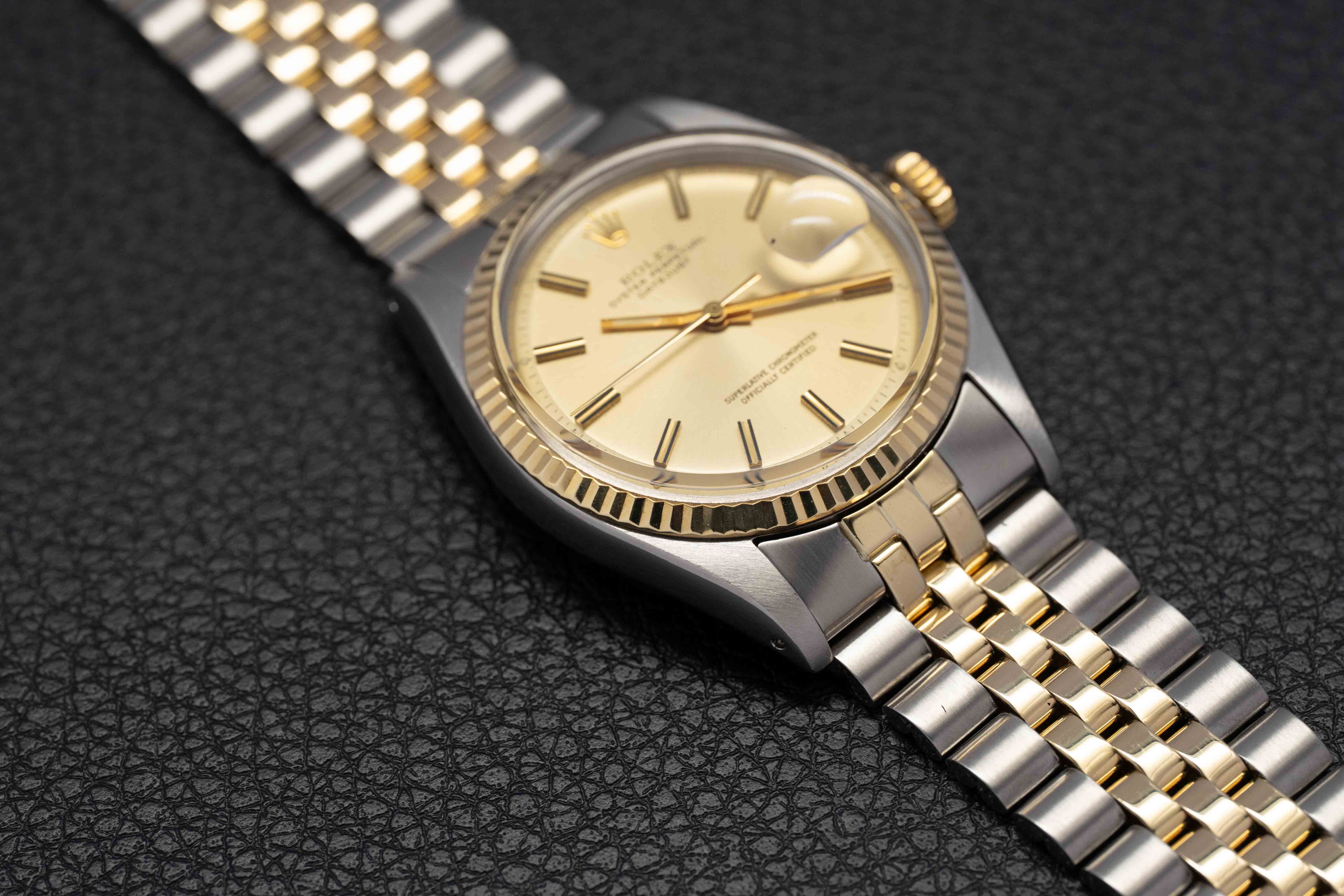 Rolex Datejust 1601 Gold Dial 1972