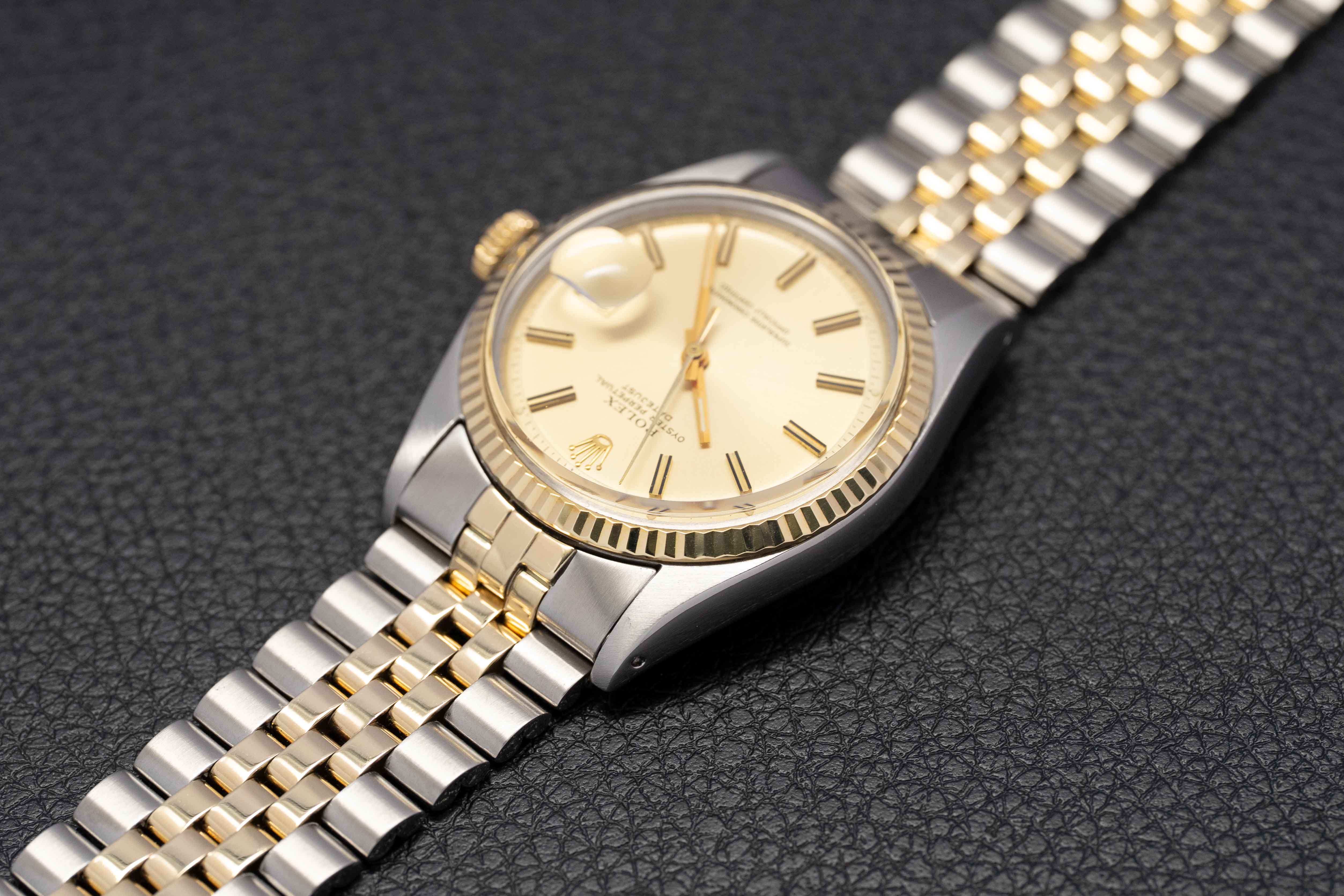 Rolex Datejust 1601 Gold Dial 1972