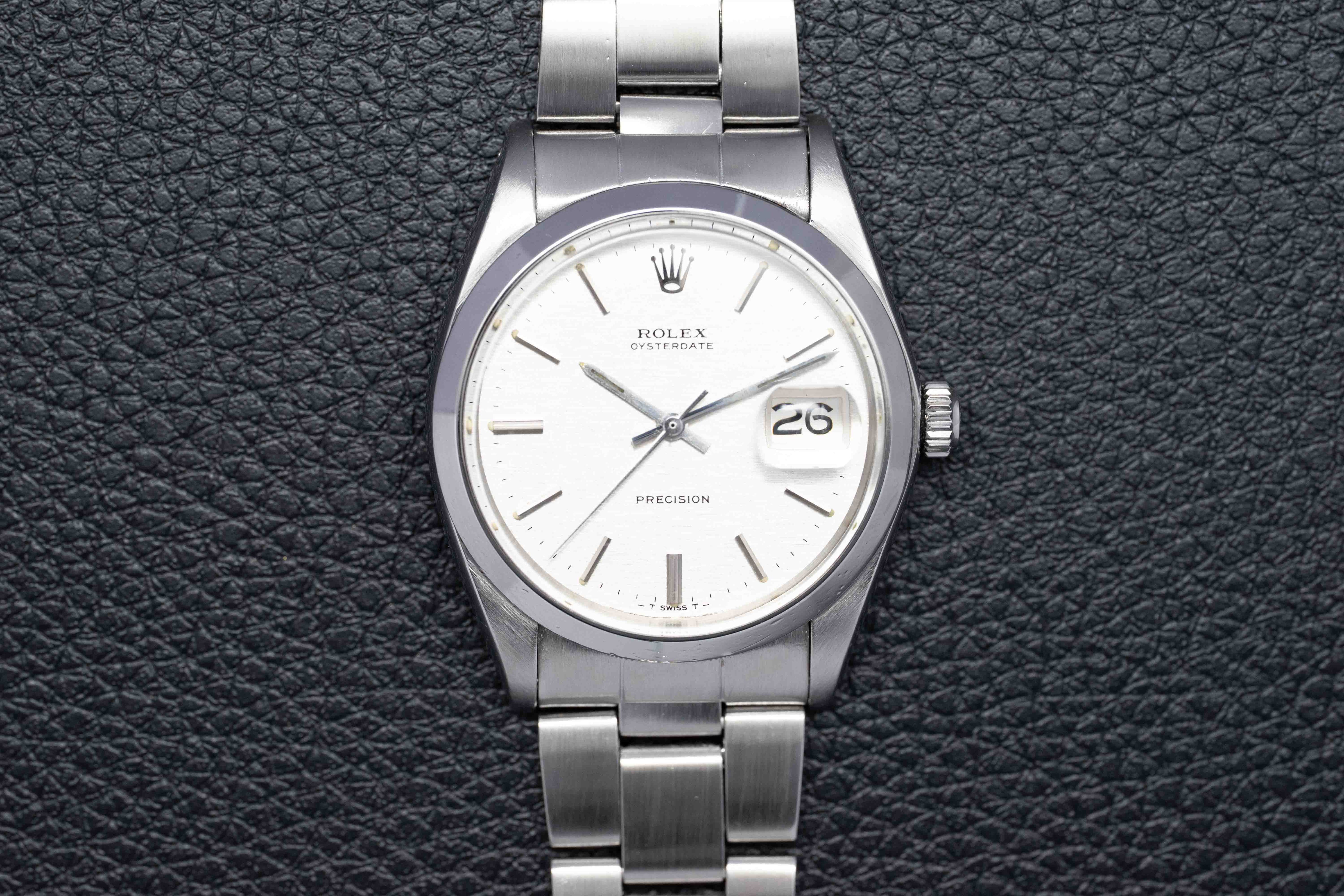 Rolex Oysterdate 6694 Silver Dial 1970