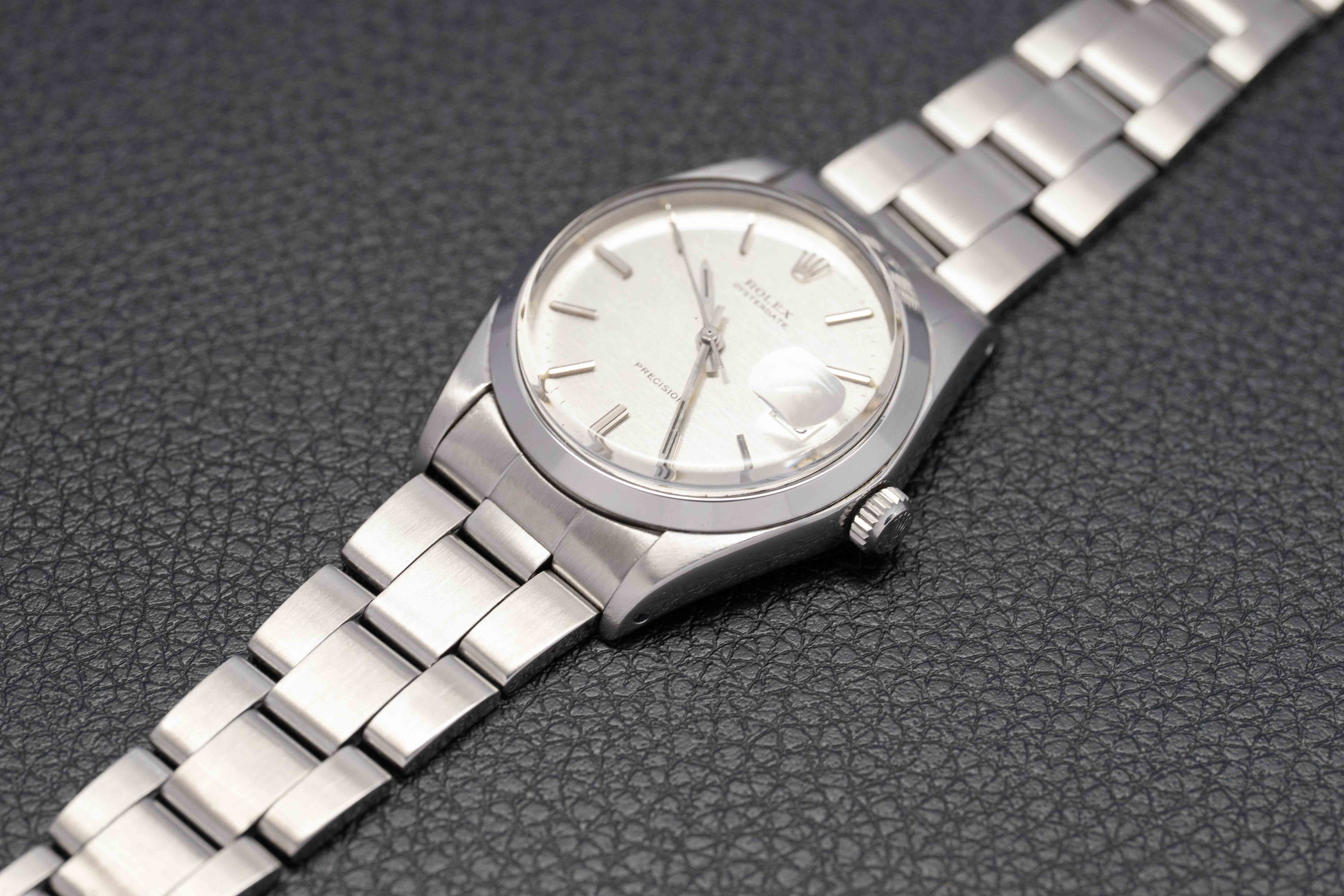 Rolex Oysterdate 6694 Silver Dial 1970