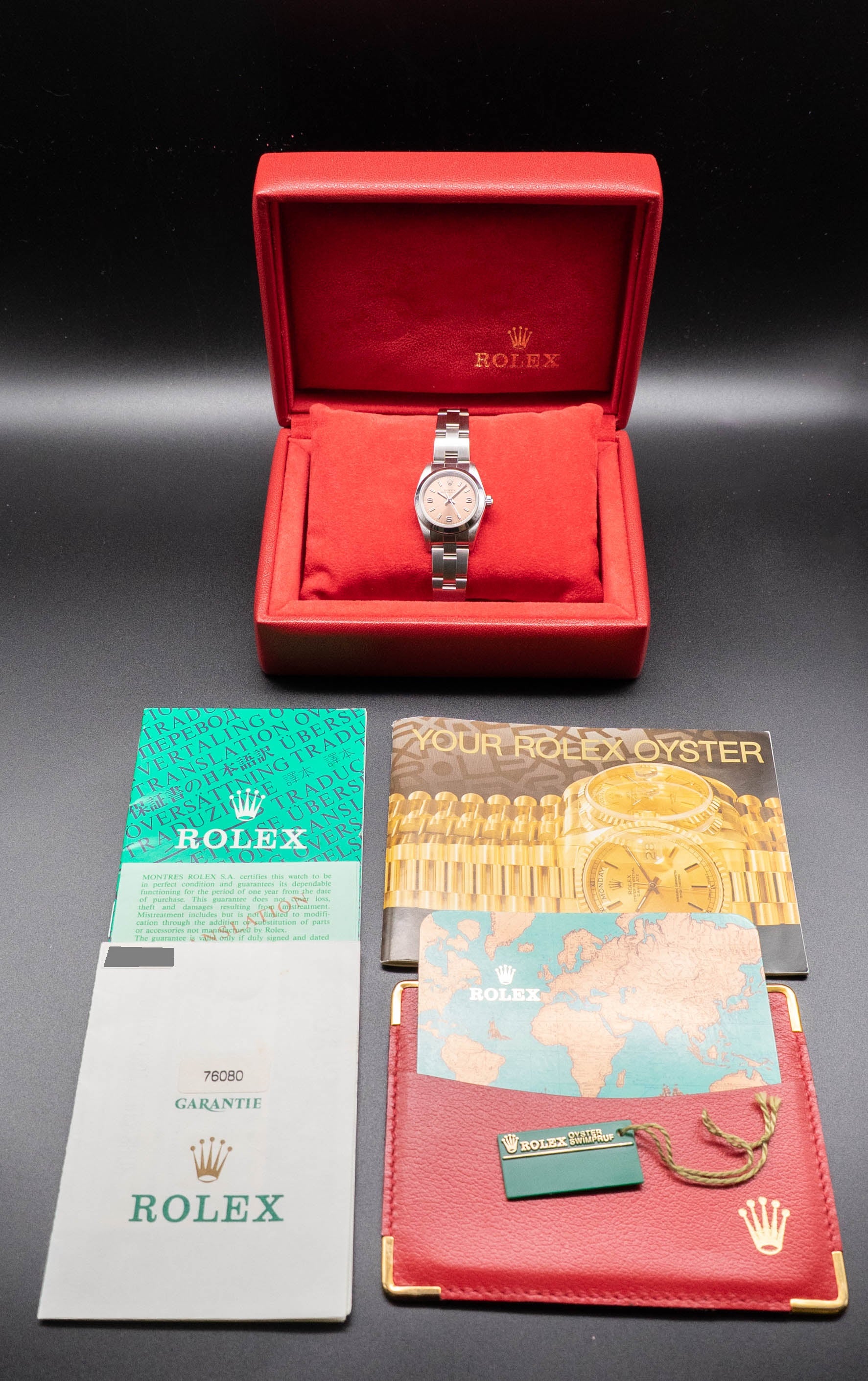 Rolex Oysterdate 76080 Fullset 2000 Box+Papers