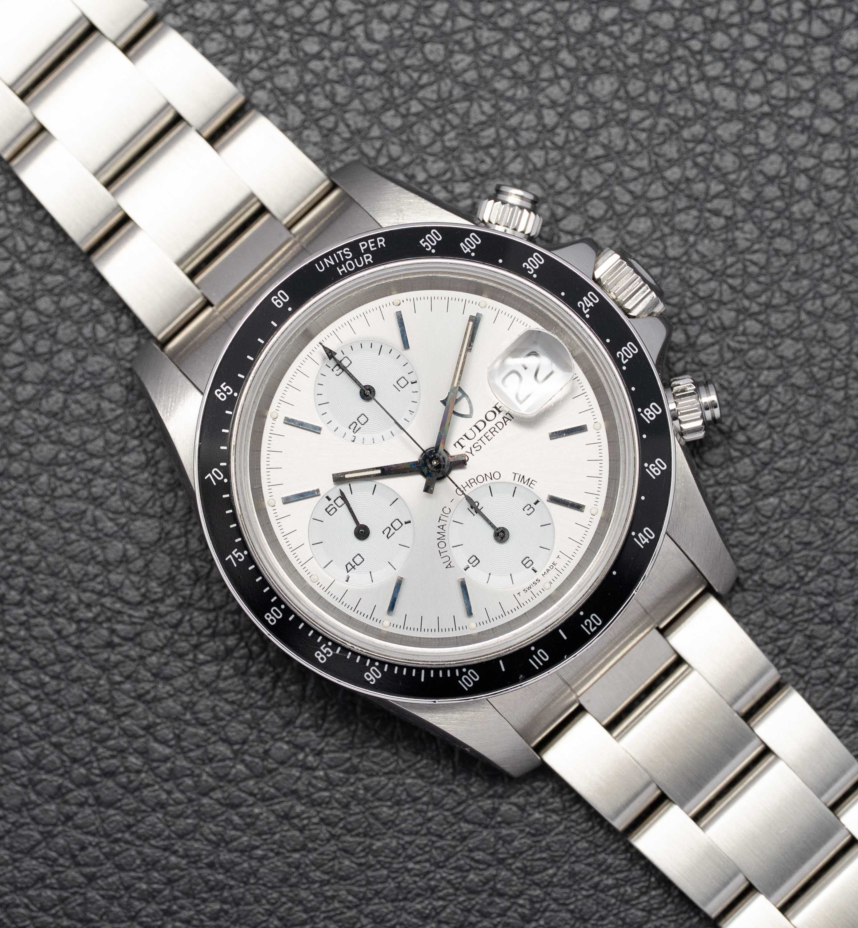 Tudor Oysterdate Big Block 79260 Silver Dial 1996