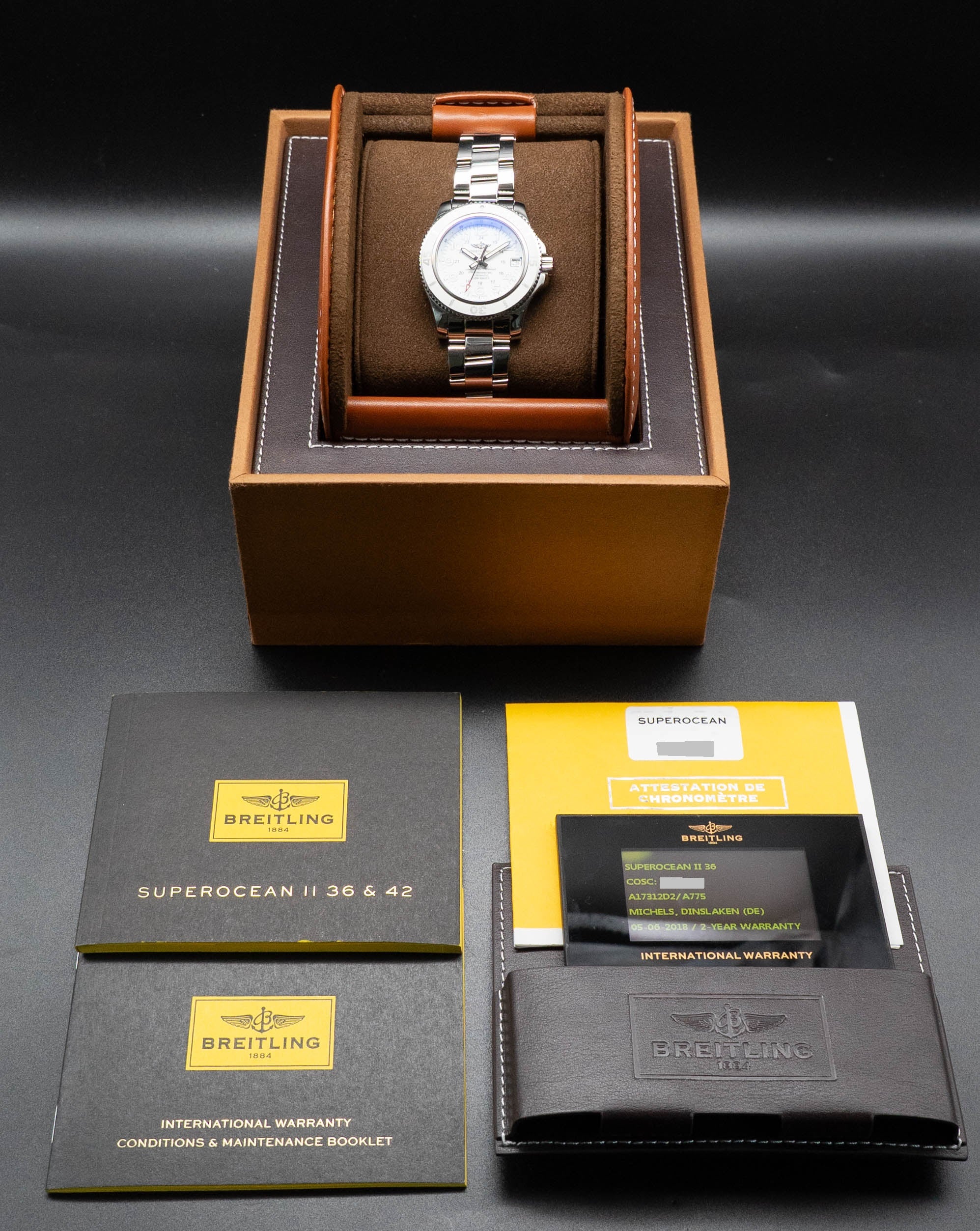 Breitling Superocean II 36 A17312 Fullset 2018 Box+Papers