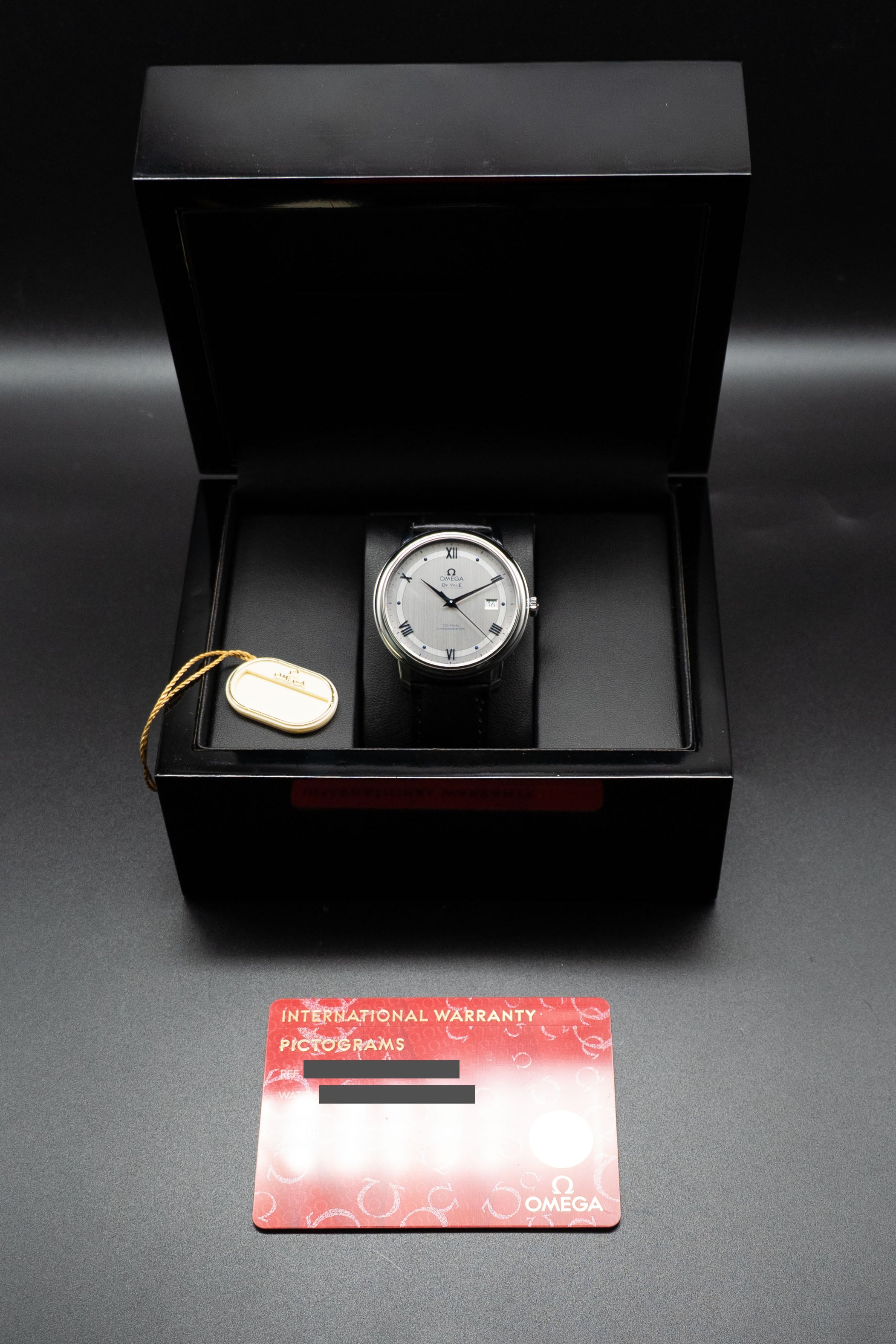 Omega De Ville Prestige 424.13.40.20.02.003 Silver Dial 2018 Papers