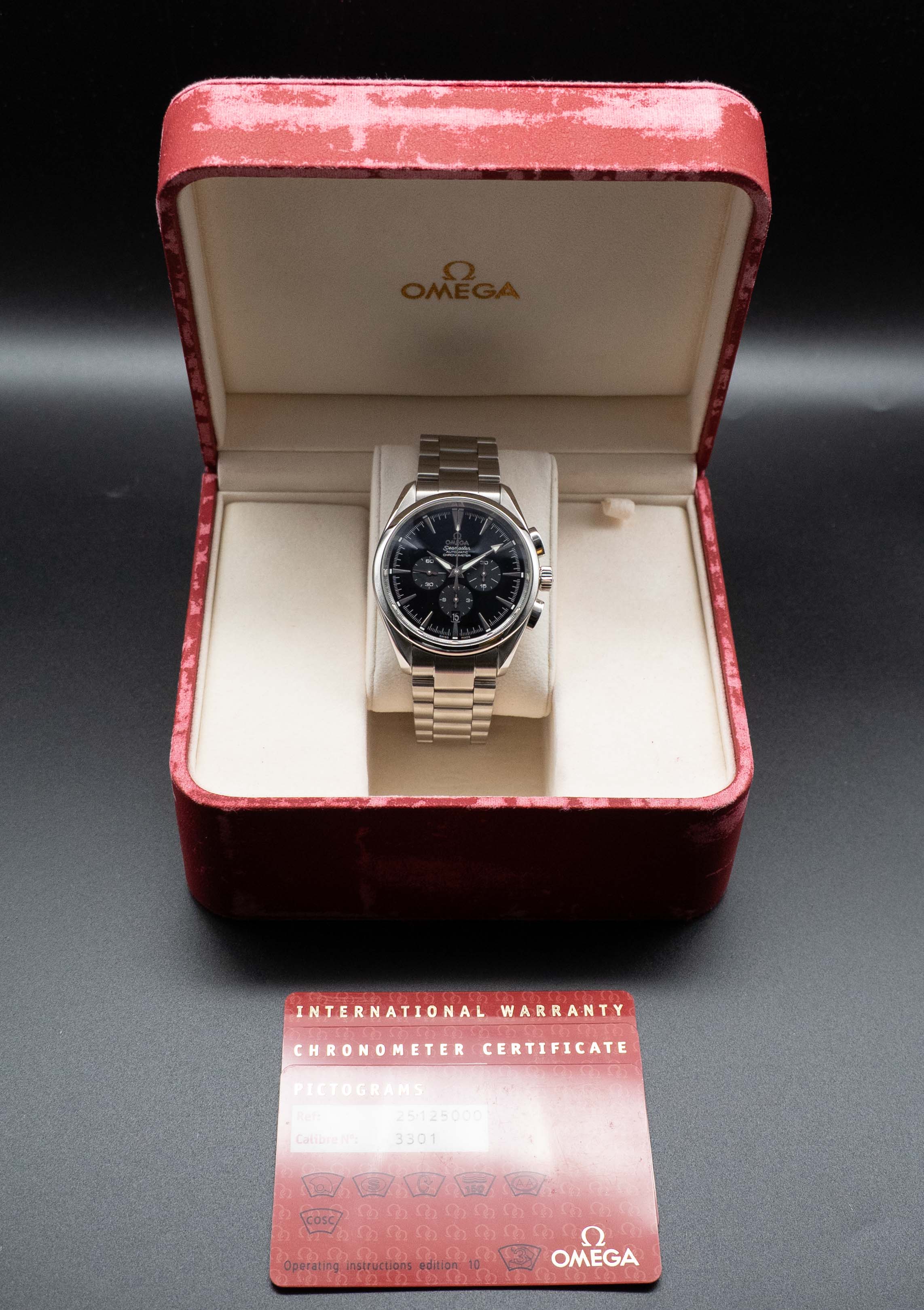 Omega Seamaster Chronograph 2512.50 Fullset 2019 Box+Papers