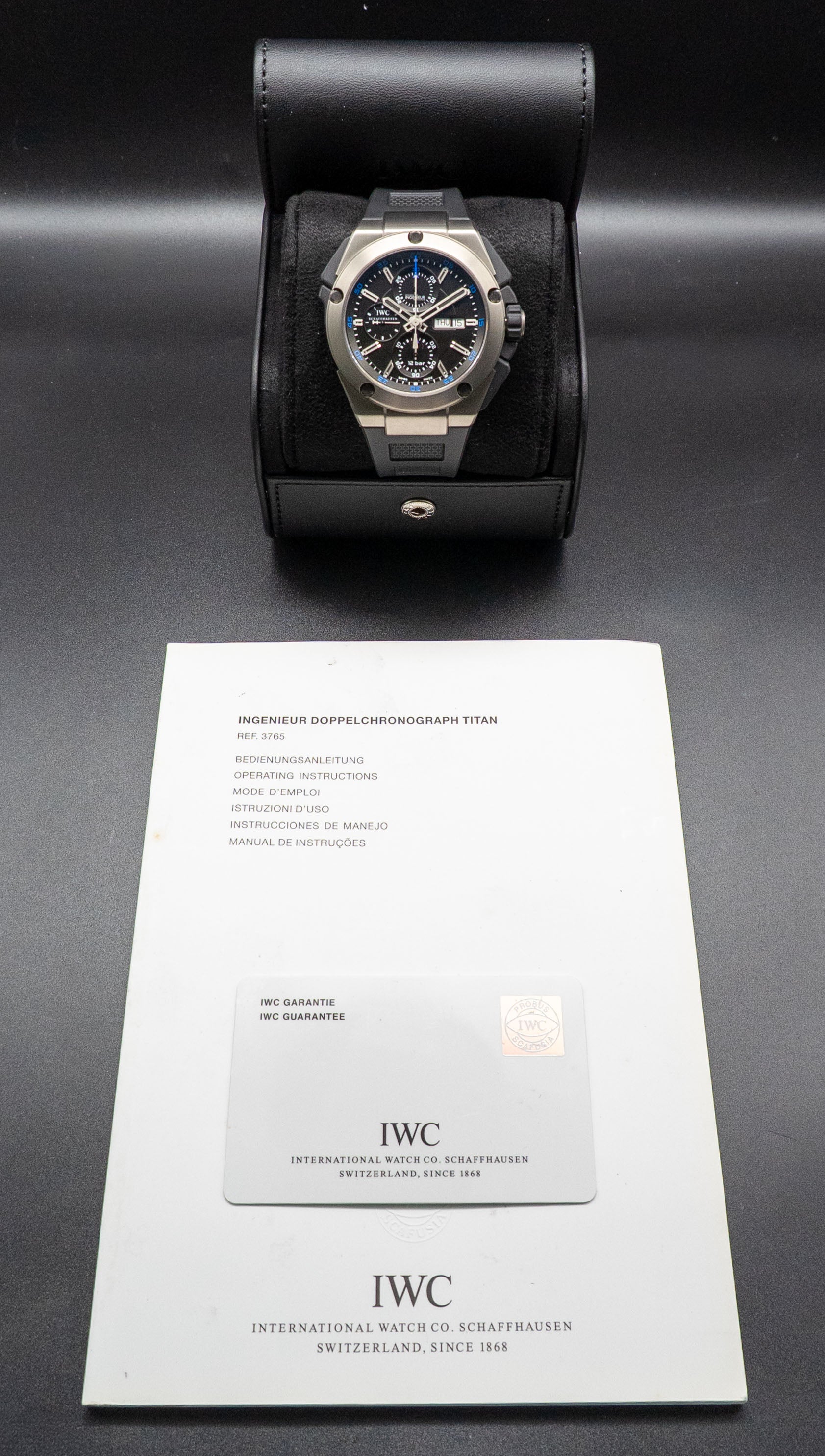 IWC Ingenieur Double Chronograph IW376501 Fullset 2014 Box+Papers