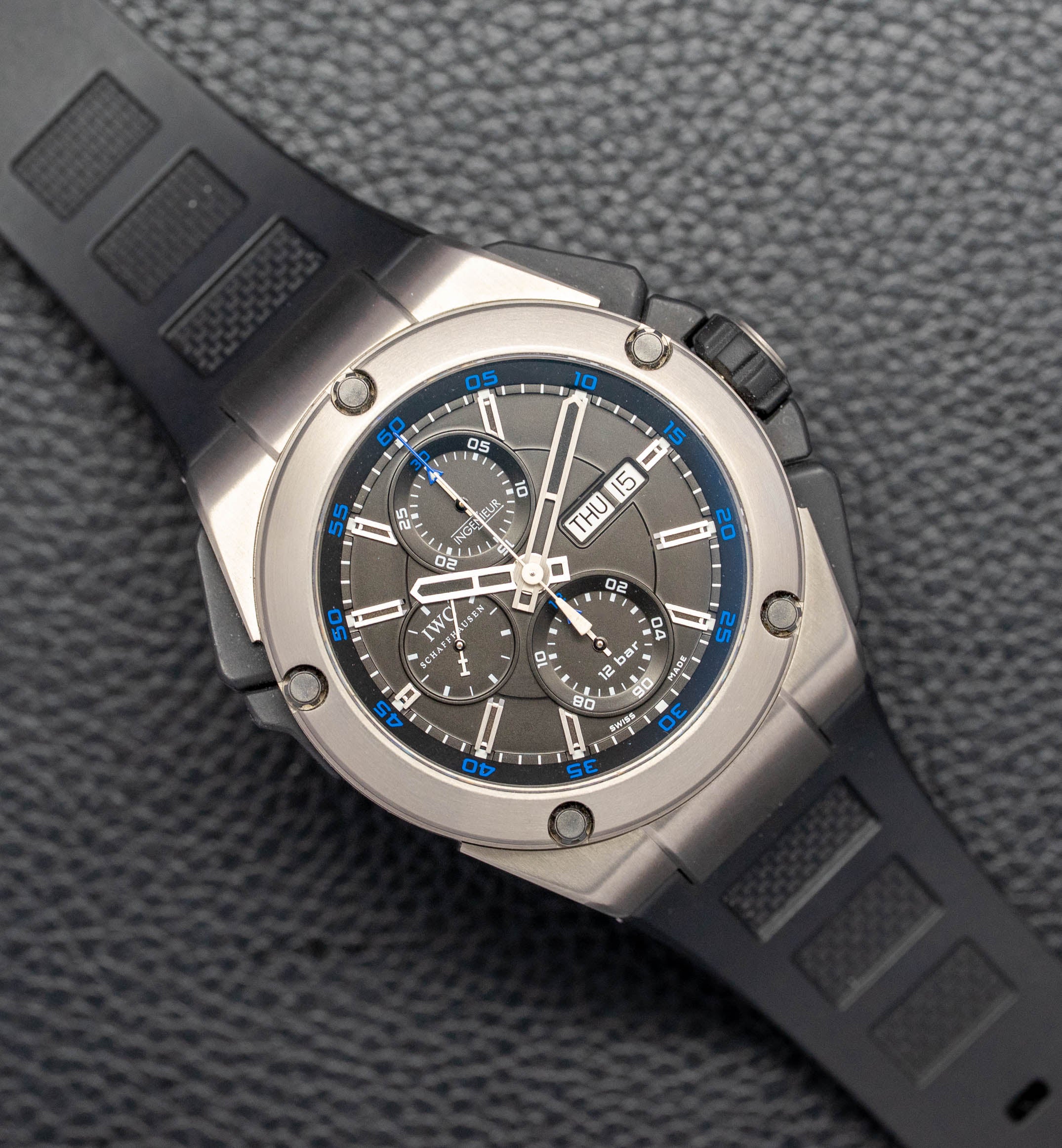 IWC Ingenieur Double Chronograph IW376501 Fullset 2014 Box+Papers