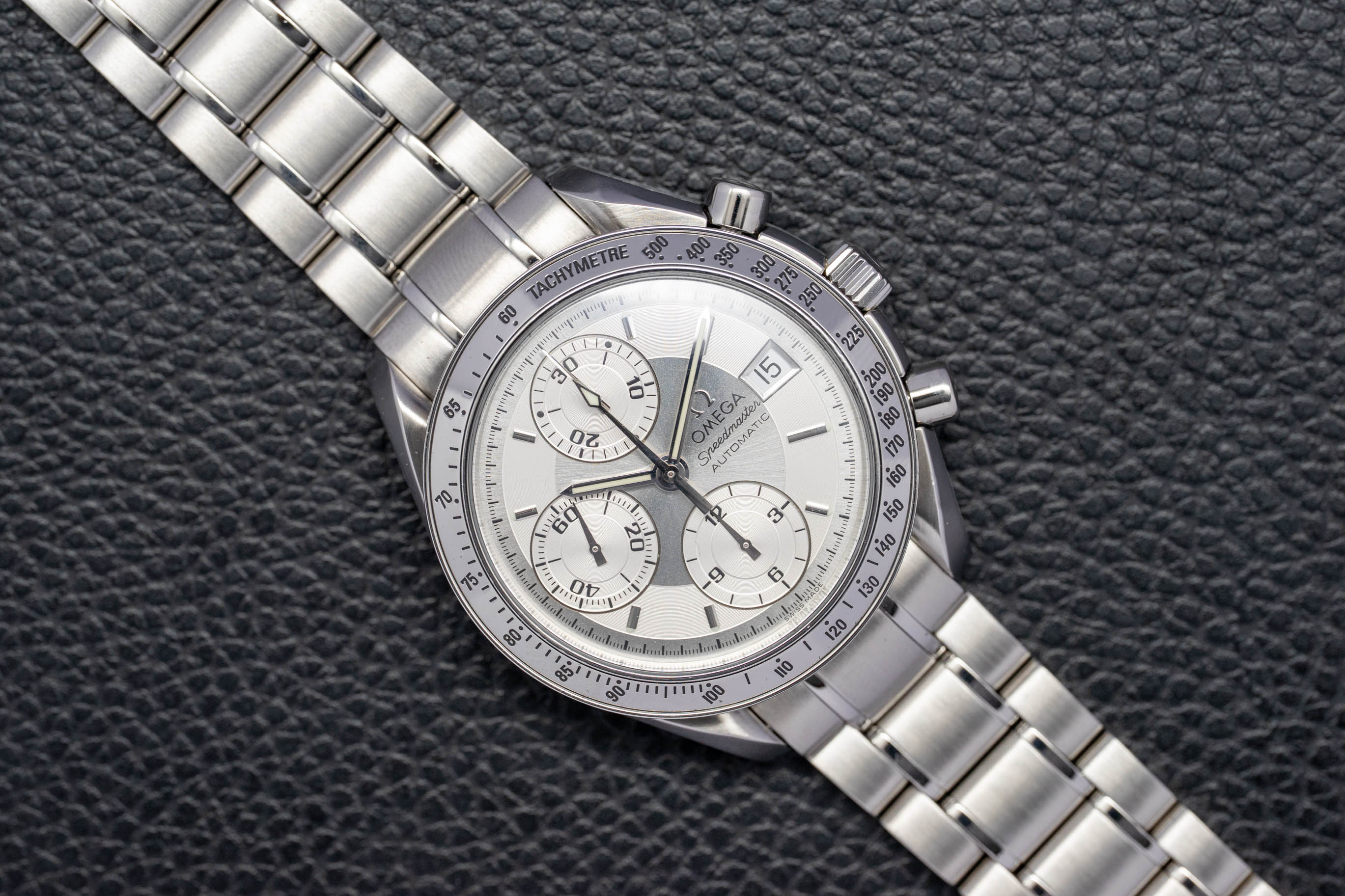 Omega Speedmaster Date 3513.30 Silver Dial 1998
