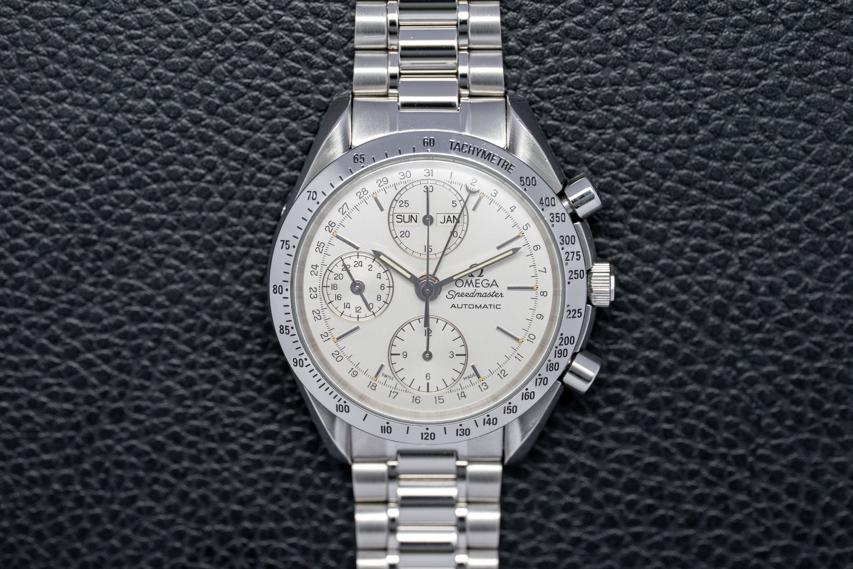 Omega Speedmaster Day Date 3521.30 Silver Dial 1993