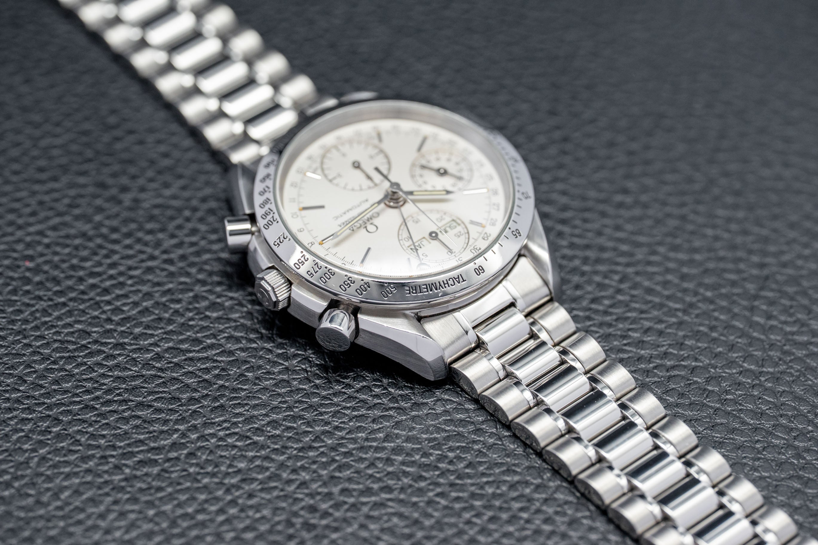 Omega Speedmaster Day Date 3521.30 Silver Dial 1993