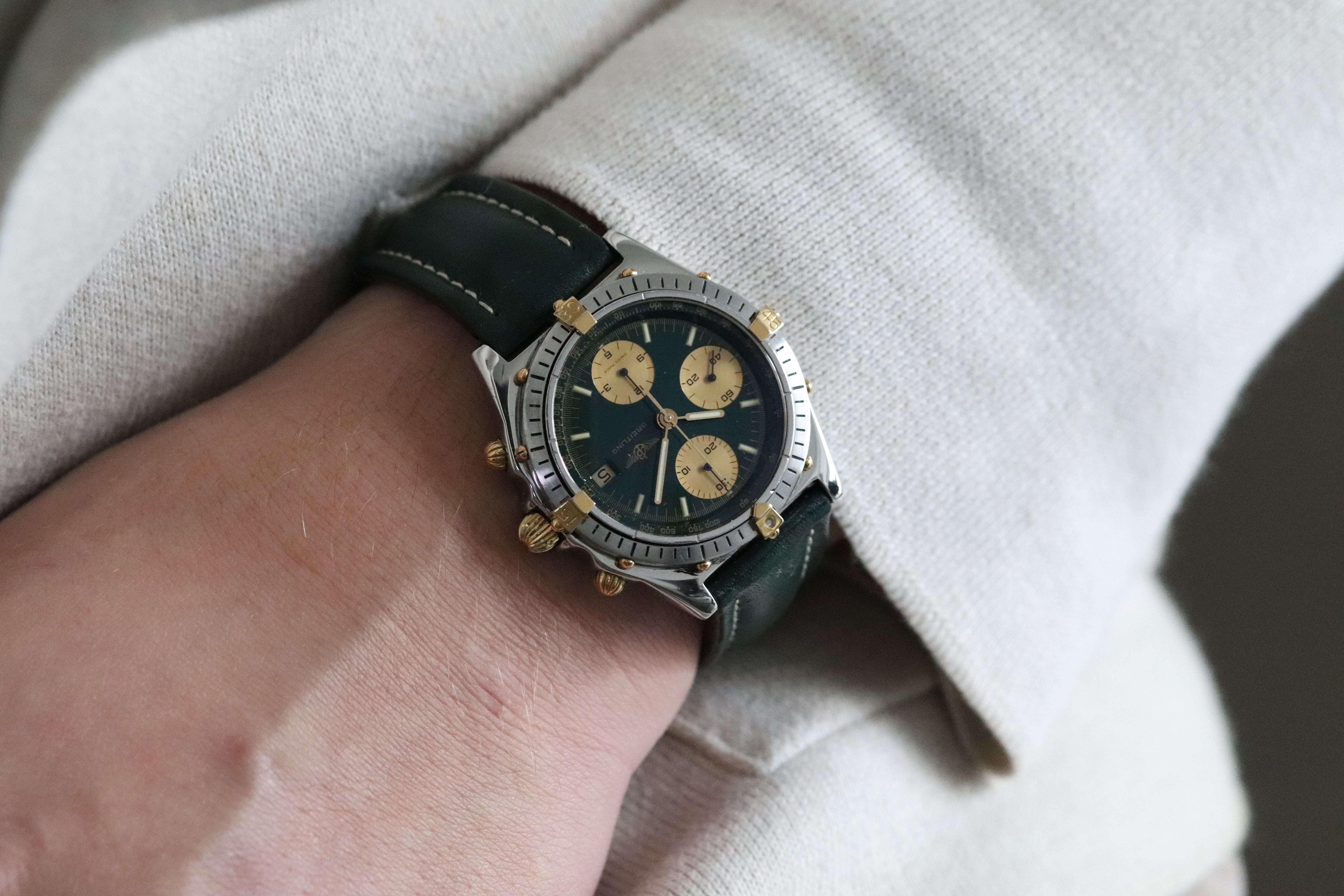 Breitling Chronomat 81950 Green Dial 1992