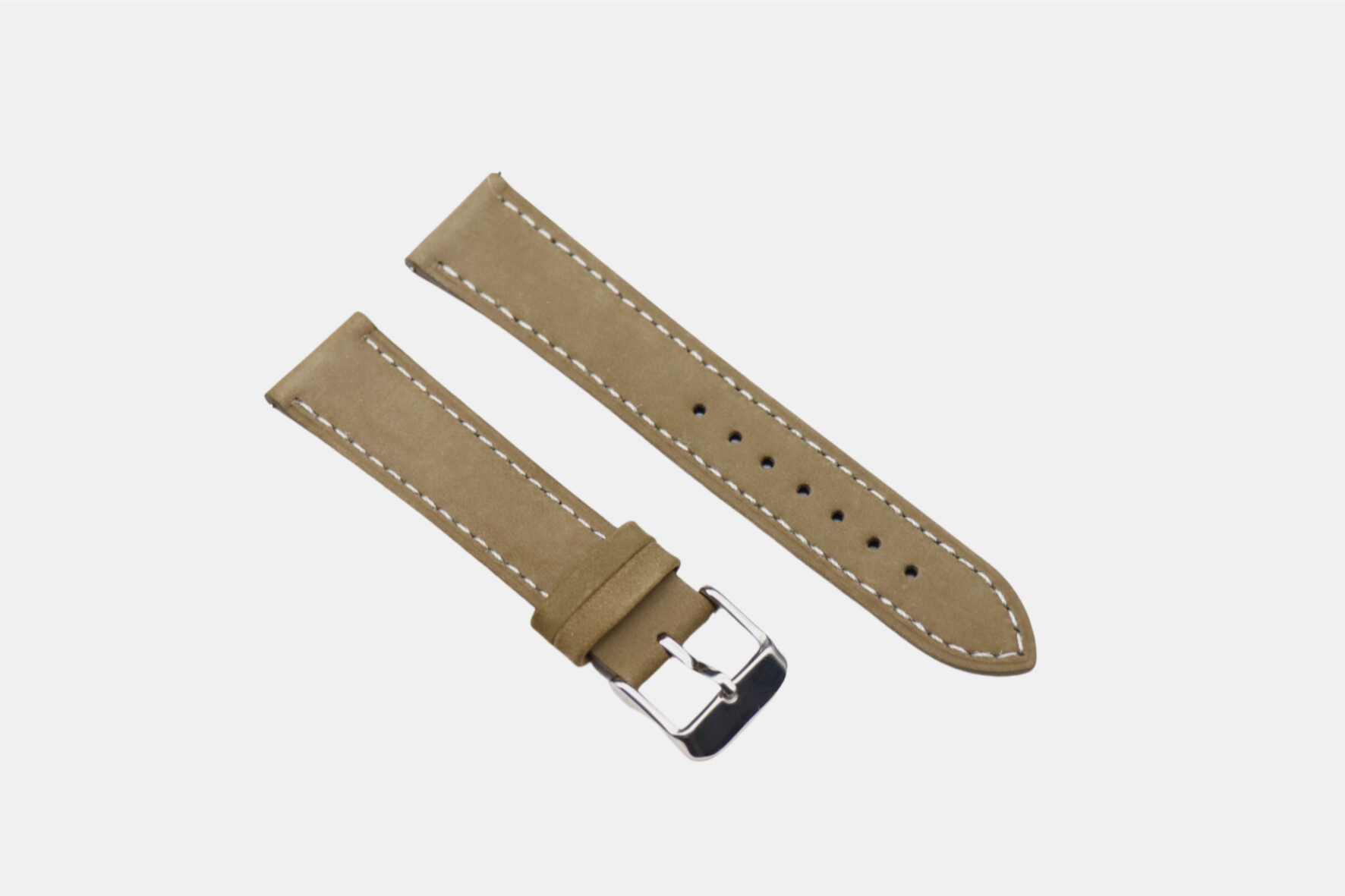 Nubuck Lederband Olive