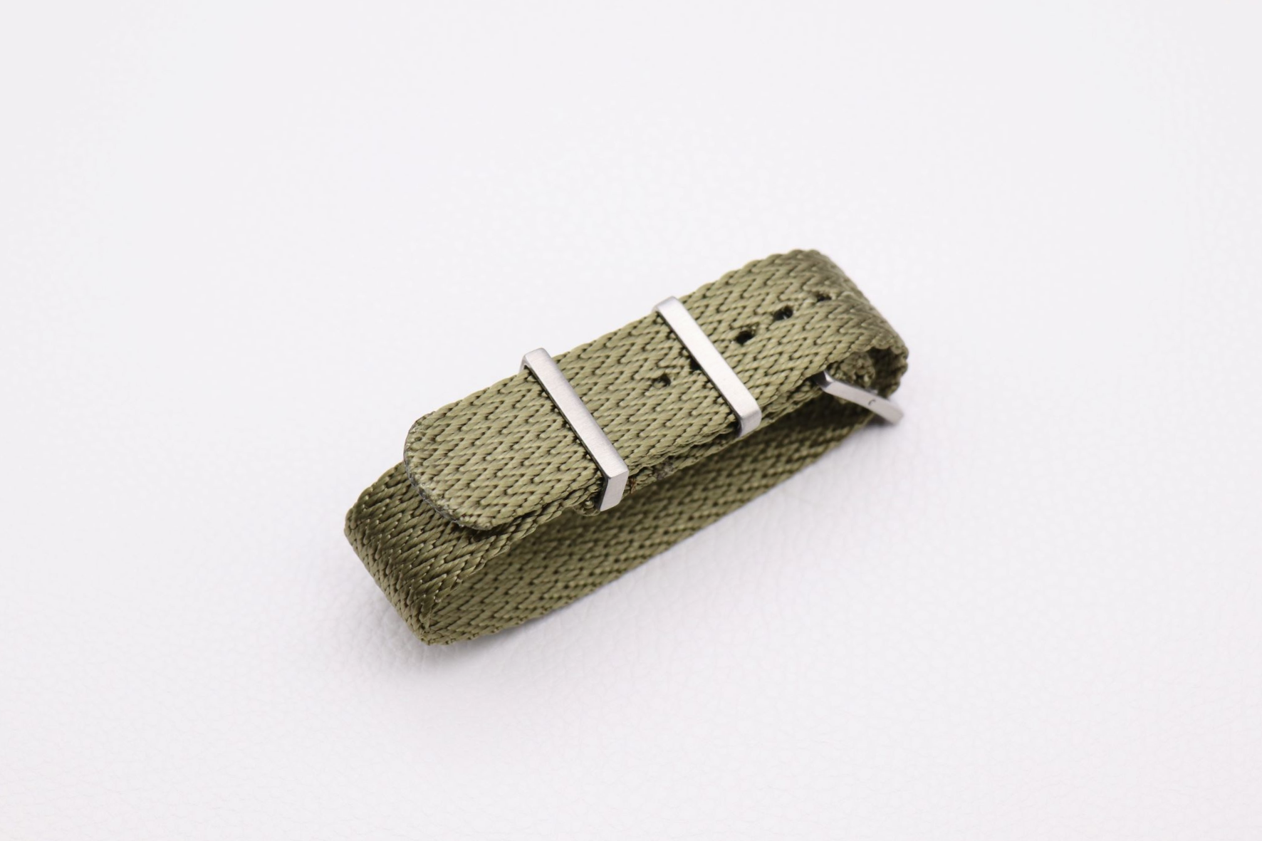 Vintage Perlon Nylonband Grün